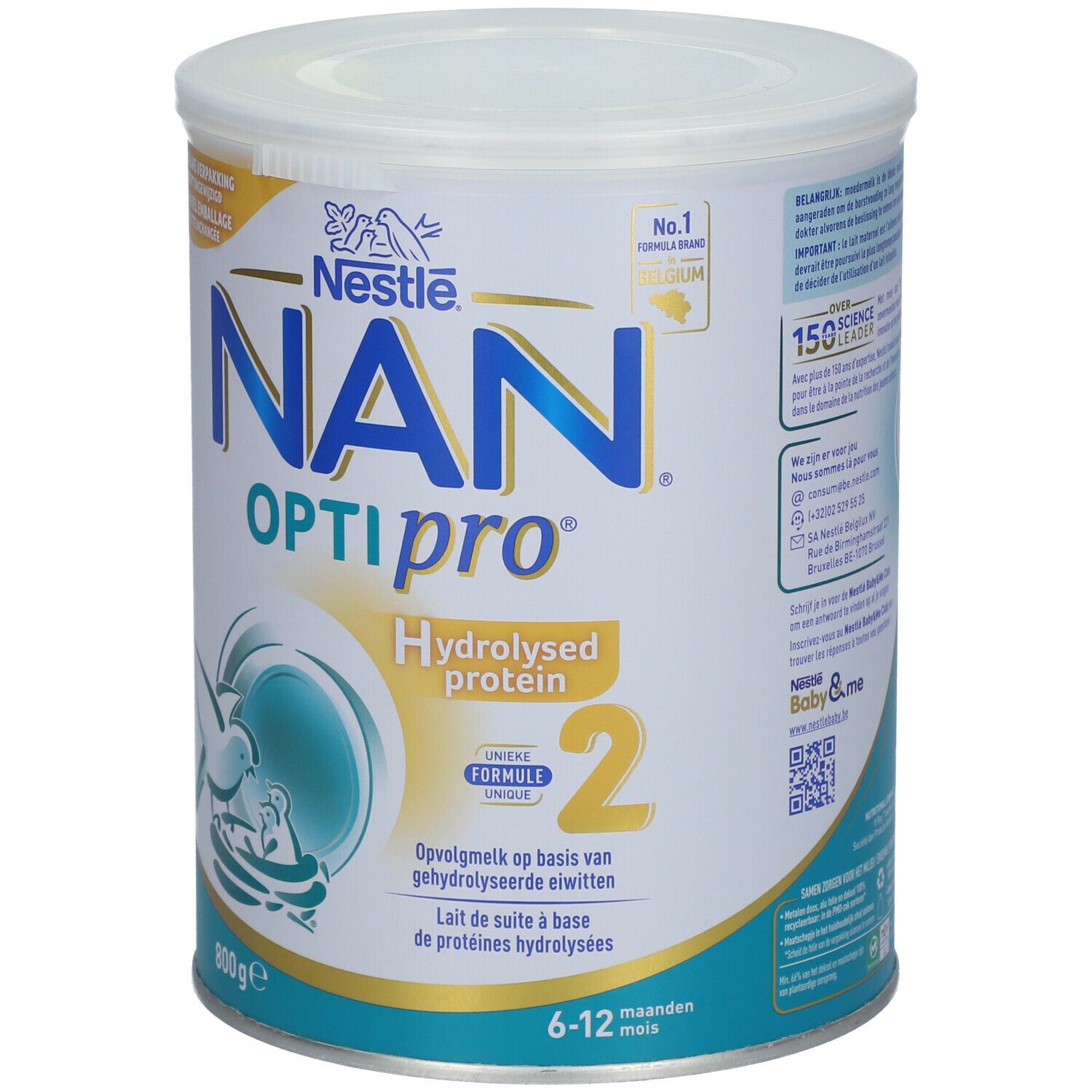 Optipro Protein Nestlé® NAN® OptiPro® Hydrolysed Protein 2 800 g - farmaline.be