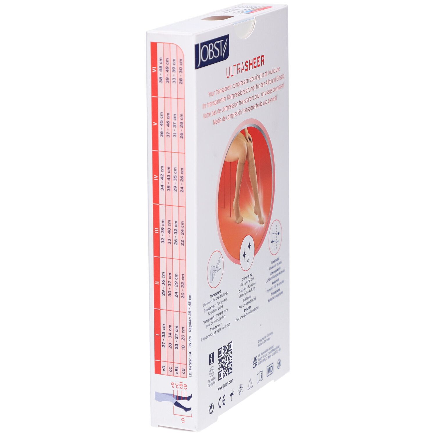 JOBST Ultrasheer Kniekous Klasse 1 Ad Petit Softfit Caramel Medium