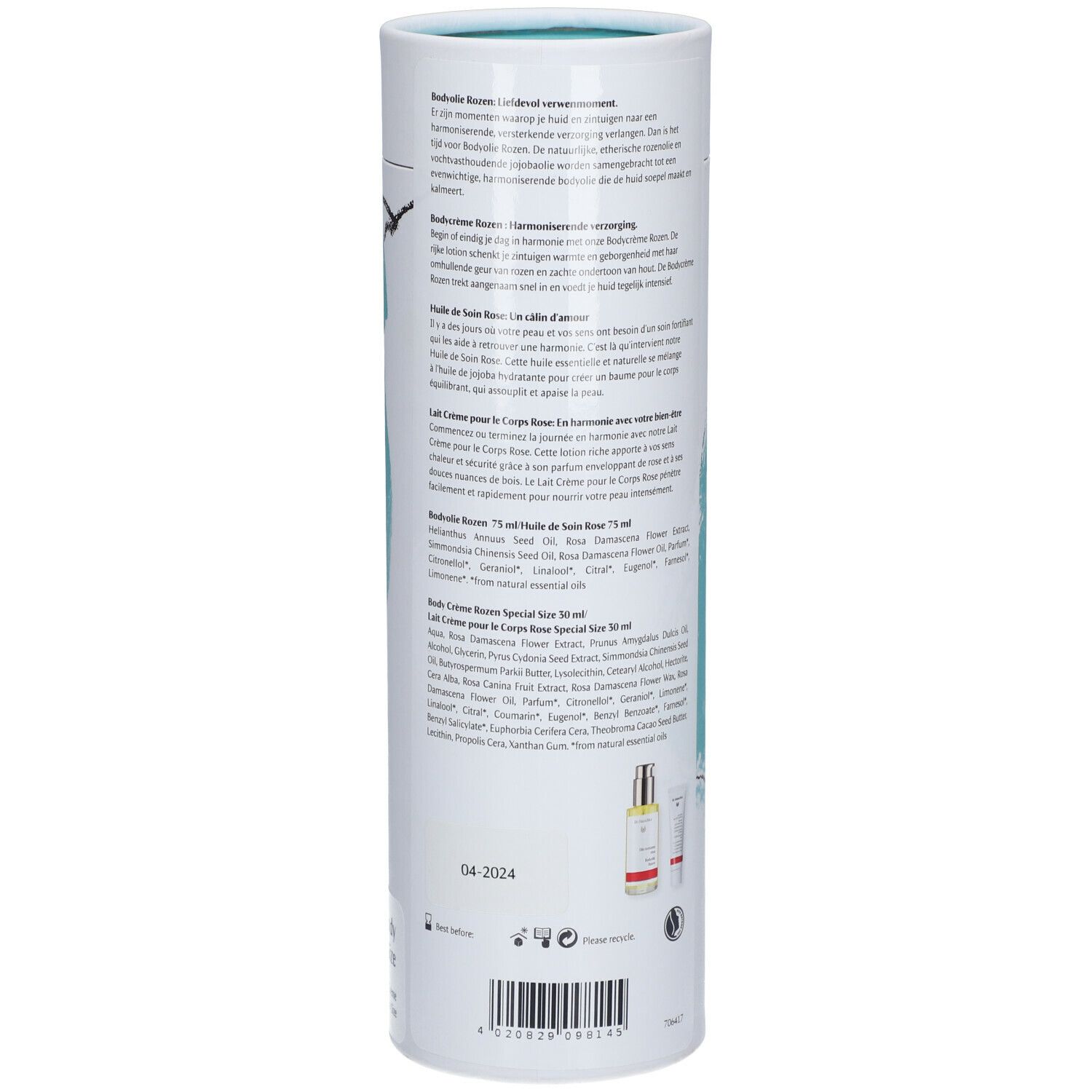 Dr. Hauschka Koker Bodyolie Rozen & Bodycrème Rozen