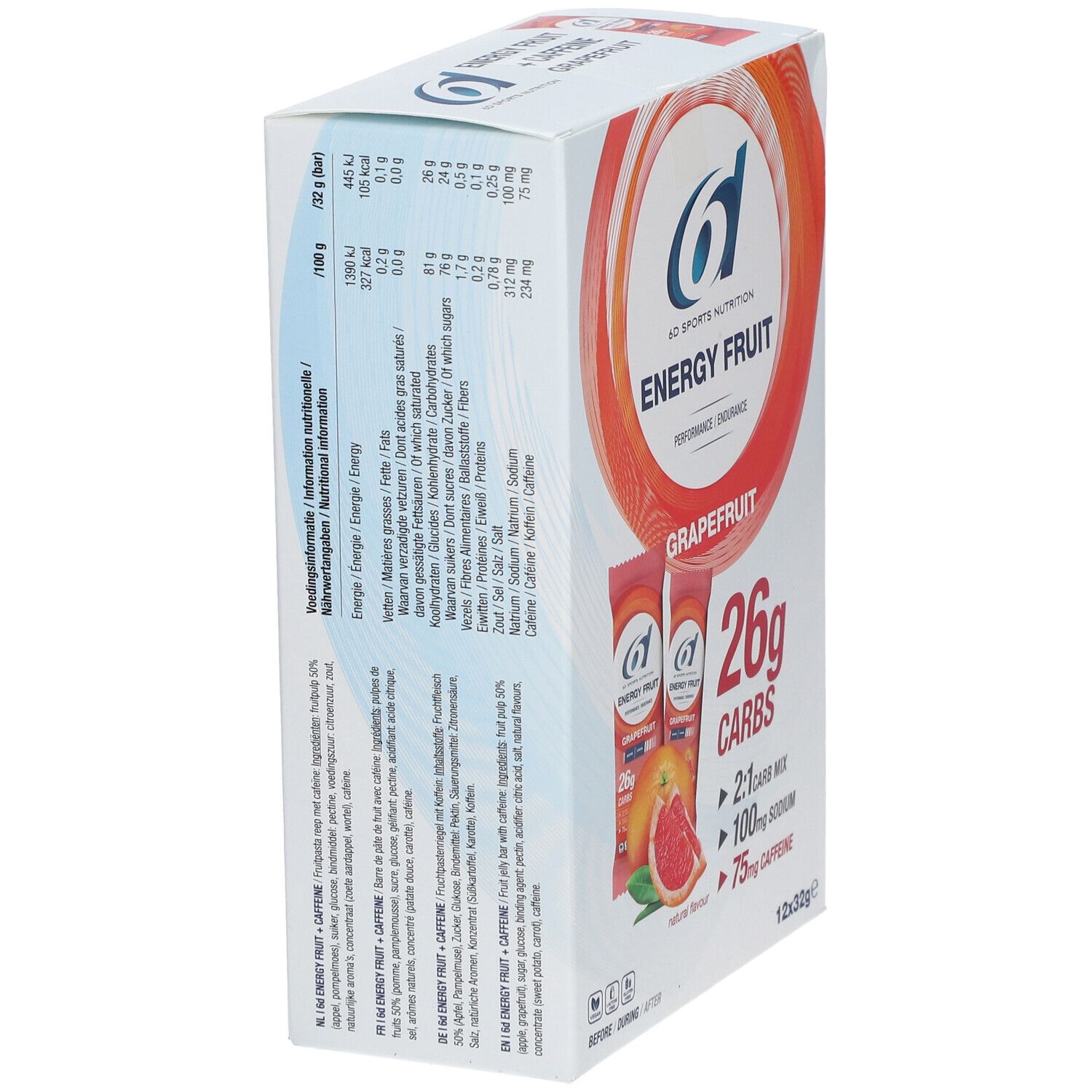 6D Sports Nutrition Energy Fruit Pamplemousse
