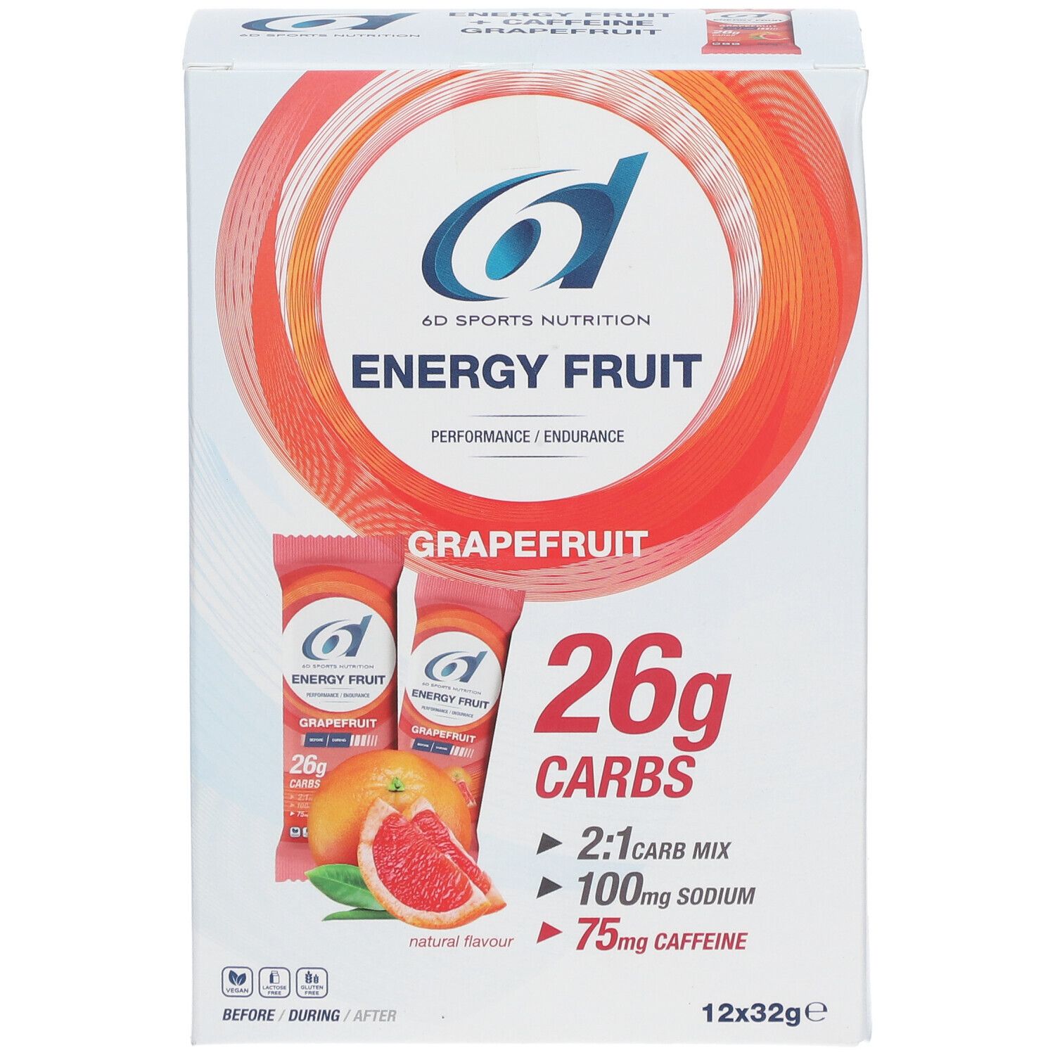 6D Sports Nutrition Energy Fruit Pamplemousse