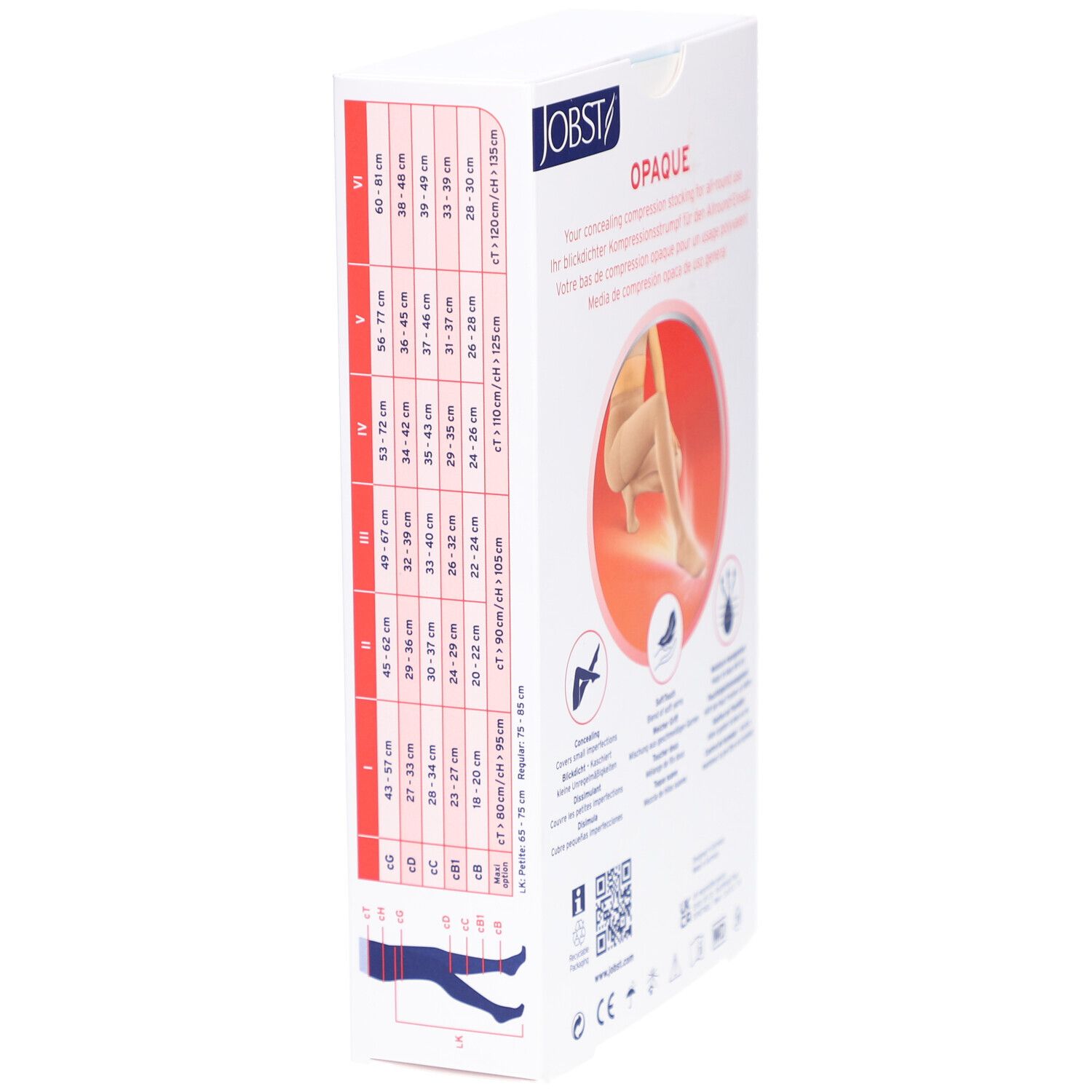 JOBST Opaque All-Round Bas de Compression Classe 2 Regular M