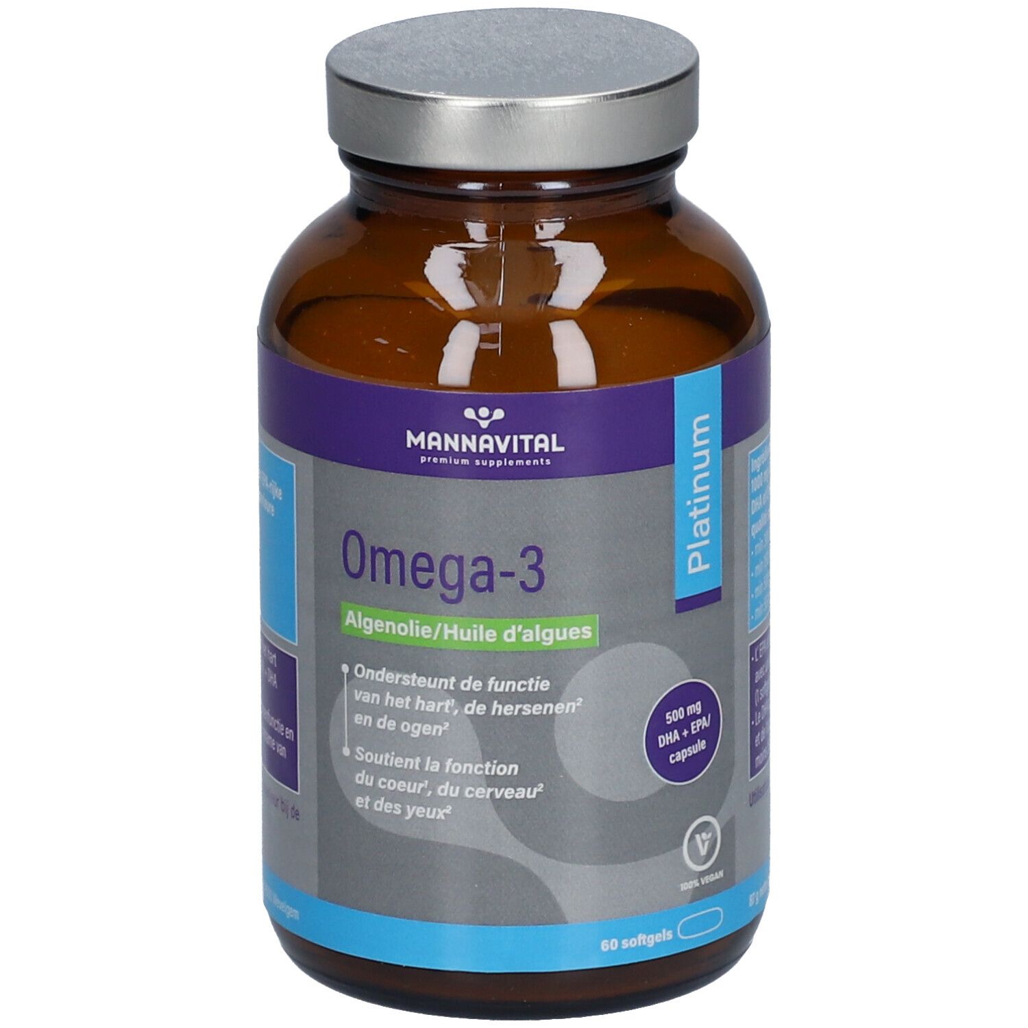 Mannavital Omega-3 Algenolie Platinum