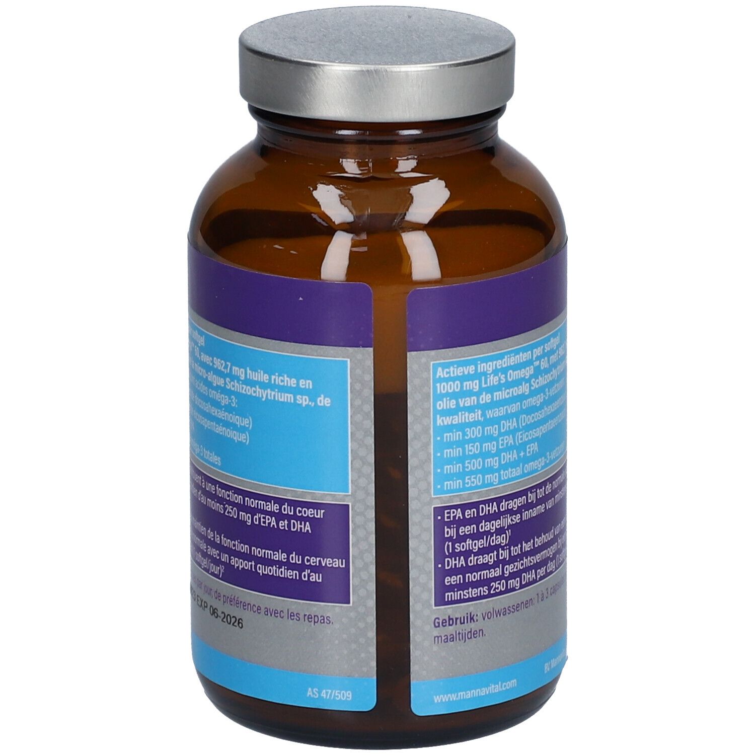 Mannavital Omega-3 Algenolie Platinum