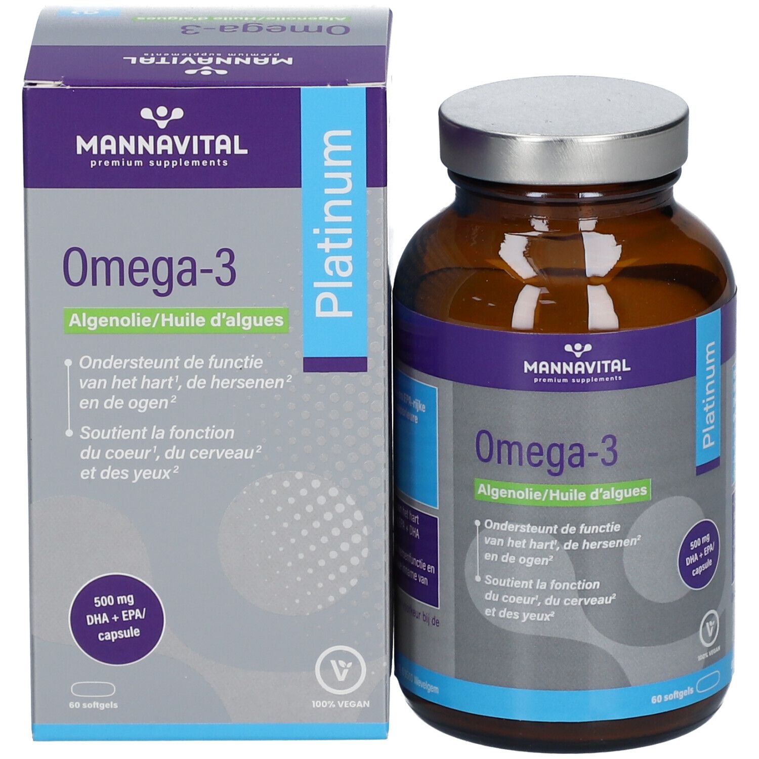 Mannavital Omega-3 Algenolie Platinum