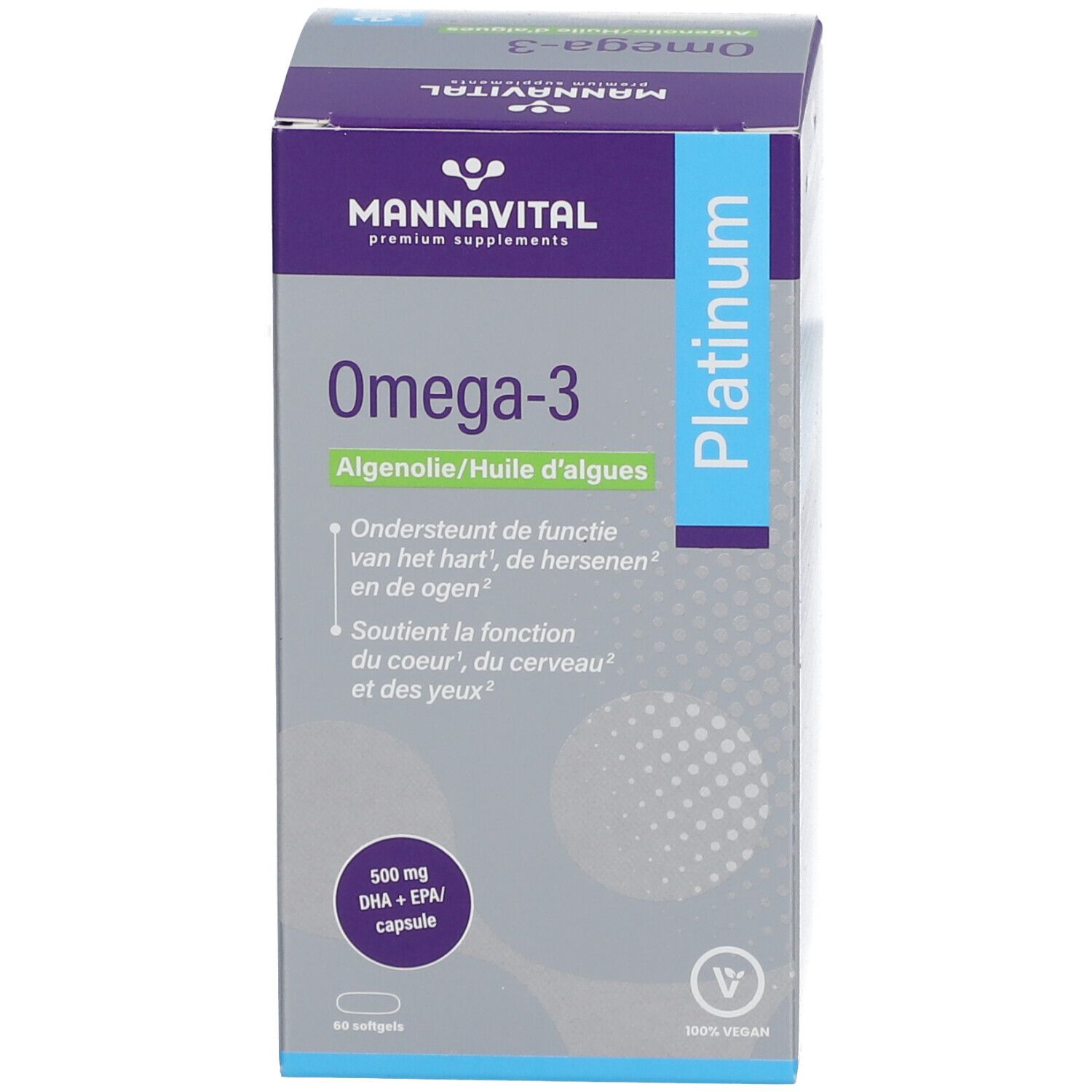 Mannavital Omega-3 Algenolie Platinum