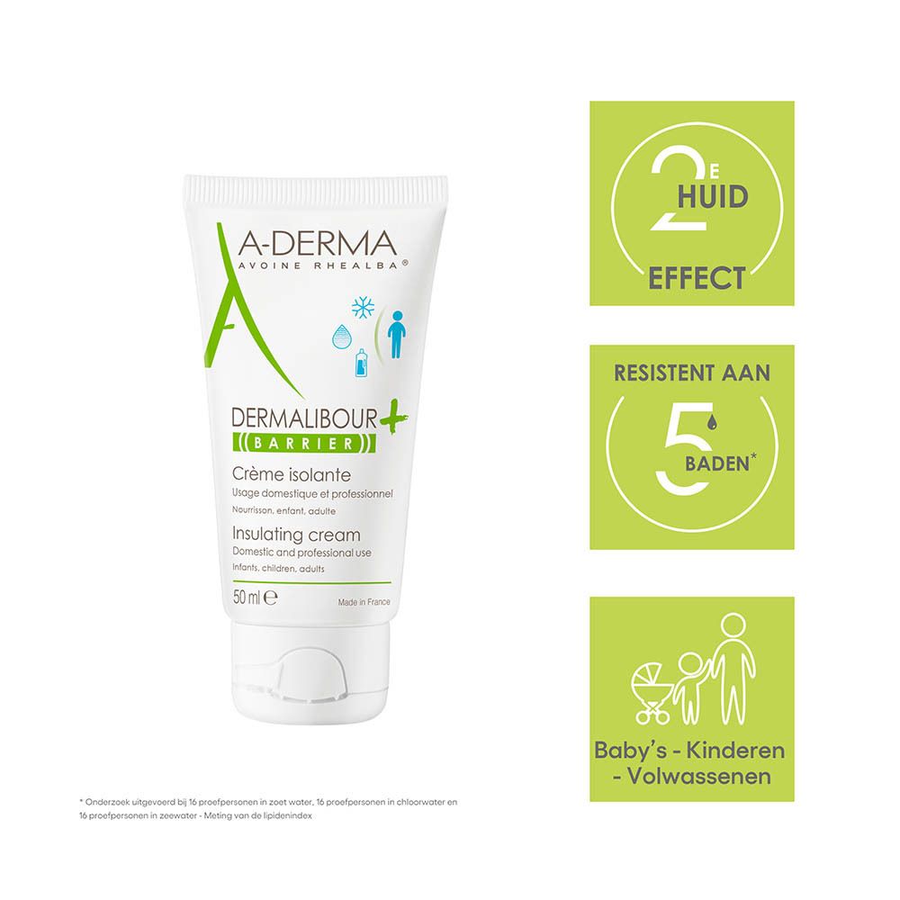 A-Derma Dermalibour+ Barrière crème tube met haver, Koper/Zink en "Second Skin System".