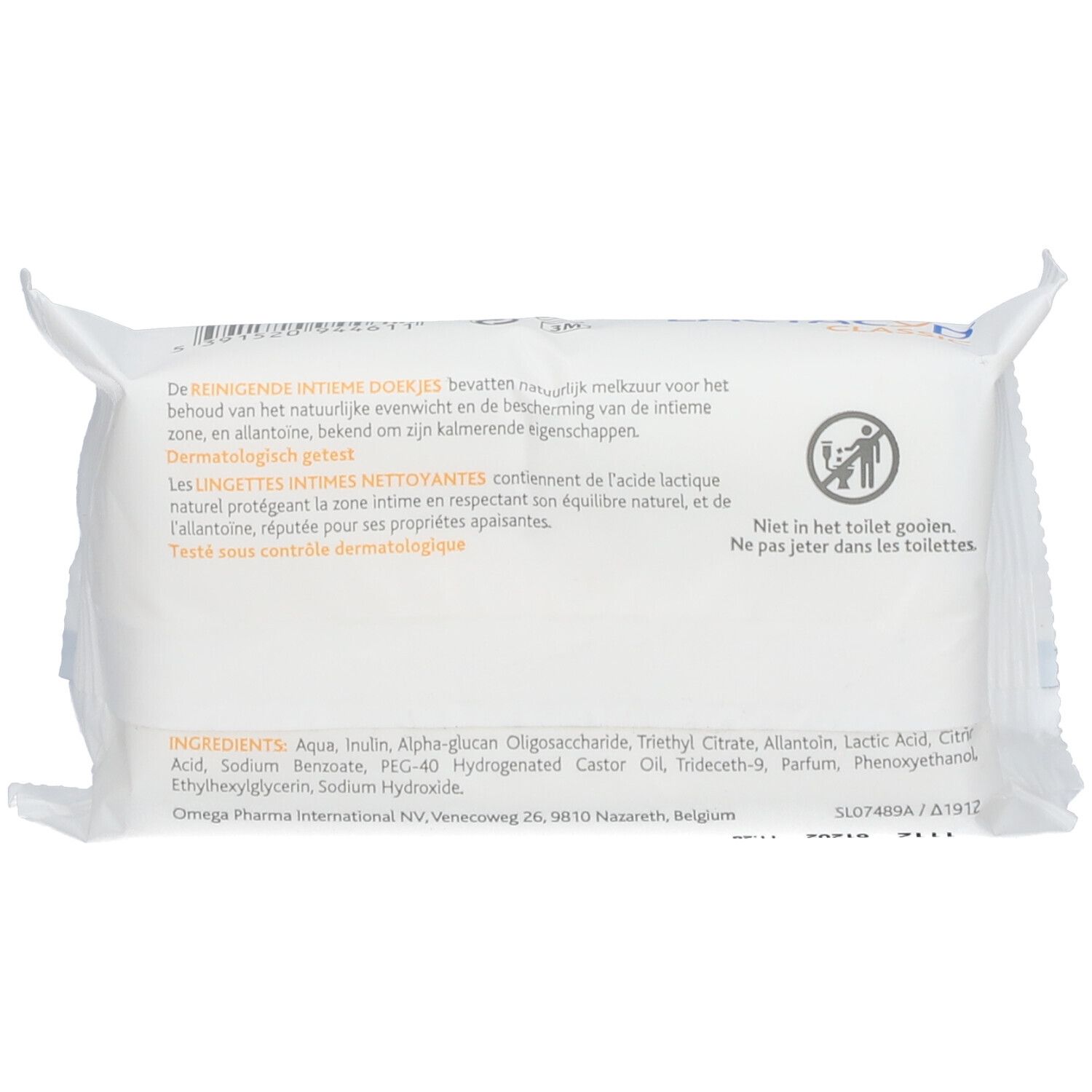 Lactacyd® Classic Lingettes Intimes Nettoyantes