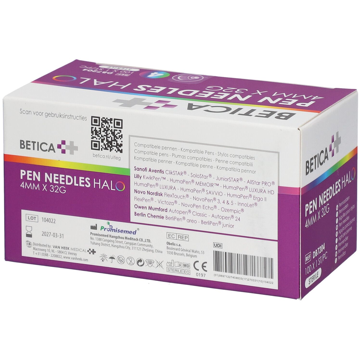 Betica Pen Needles Halo 4 mm 32 g