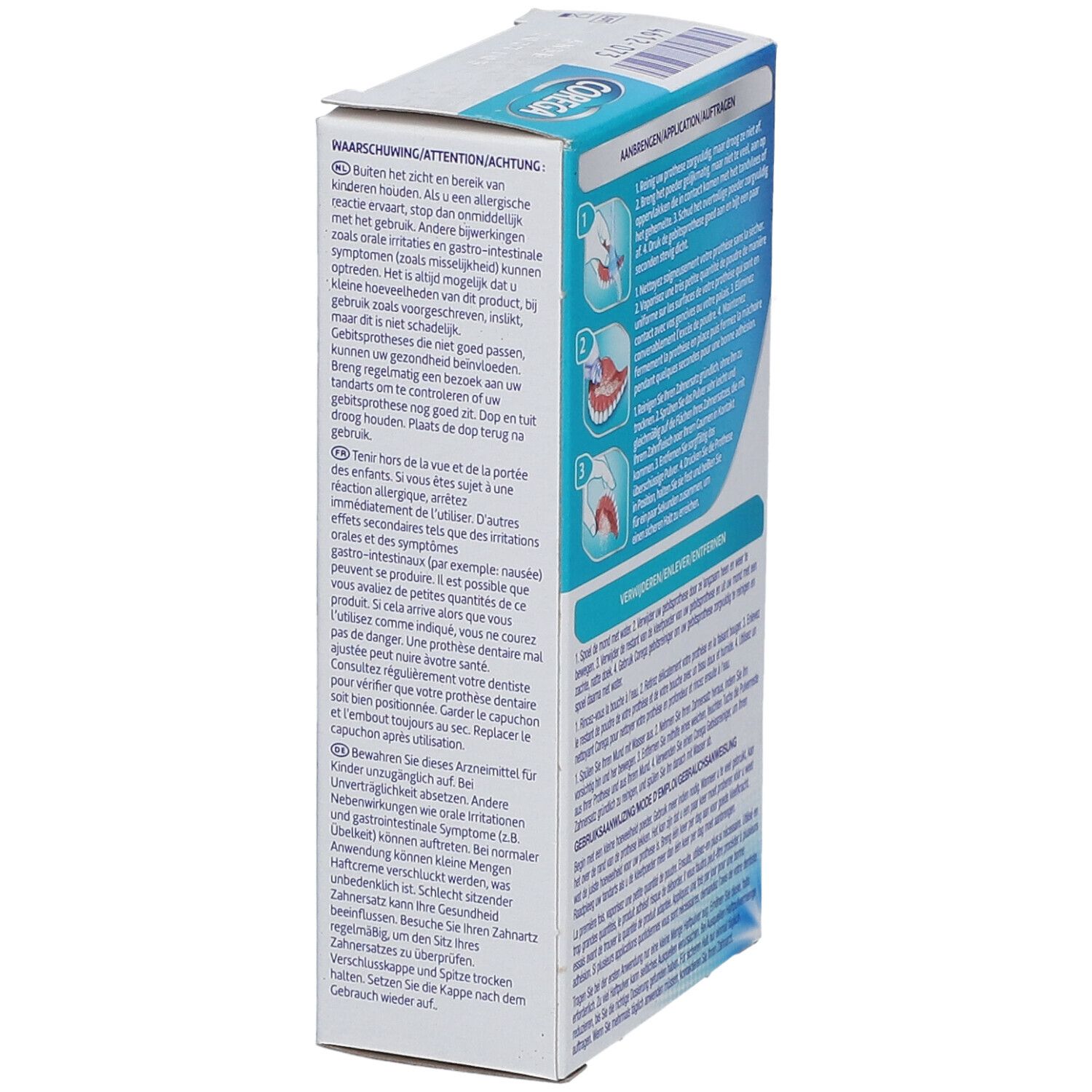 Corega Ultrafix Poudre Adhésive Menthe 50 g - Farmaline