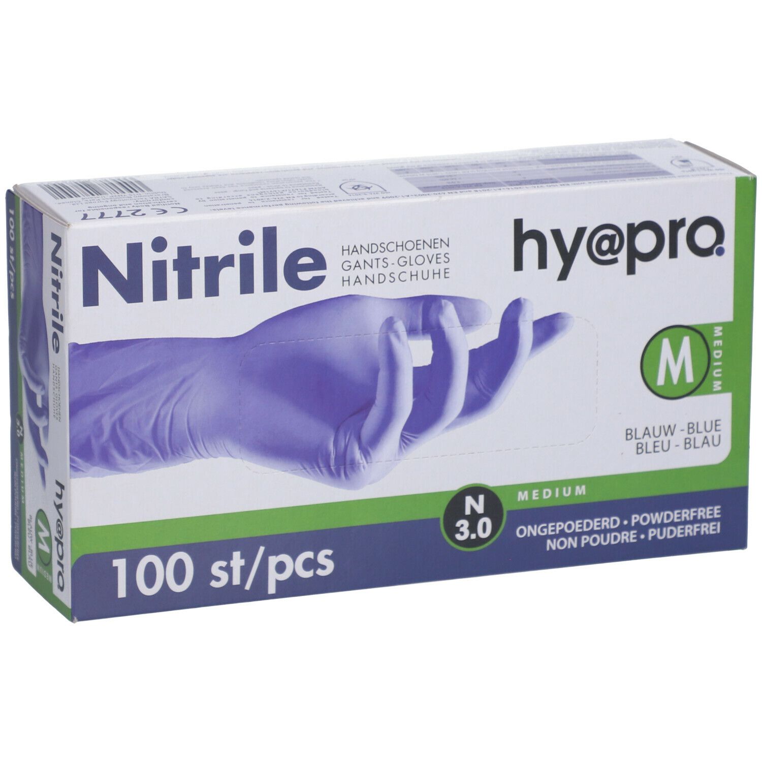 Pharmex Gants Nitrile Non Poudrés Medium 100 gants