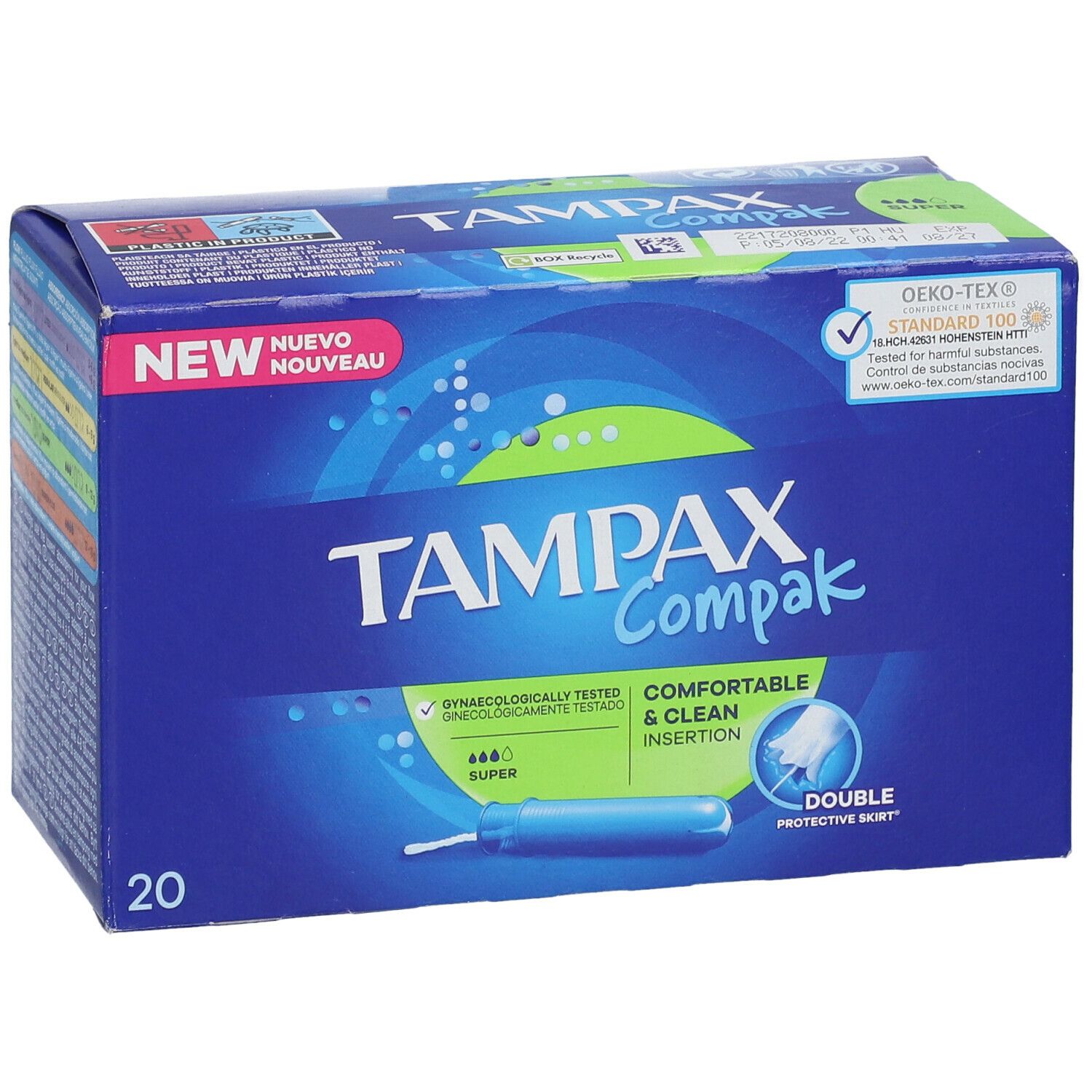 Tampax Compak Super Nieuw Model