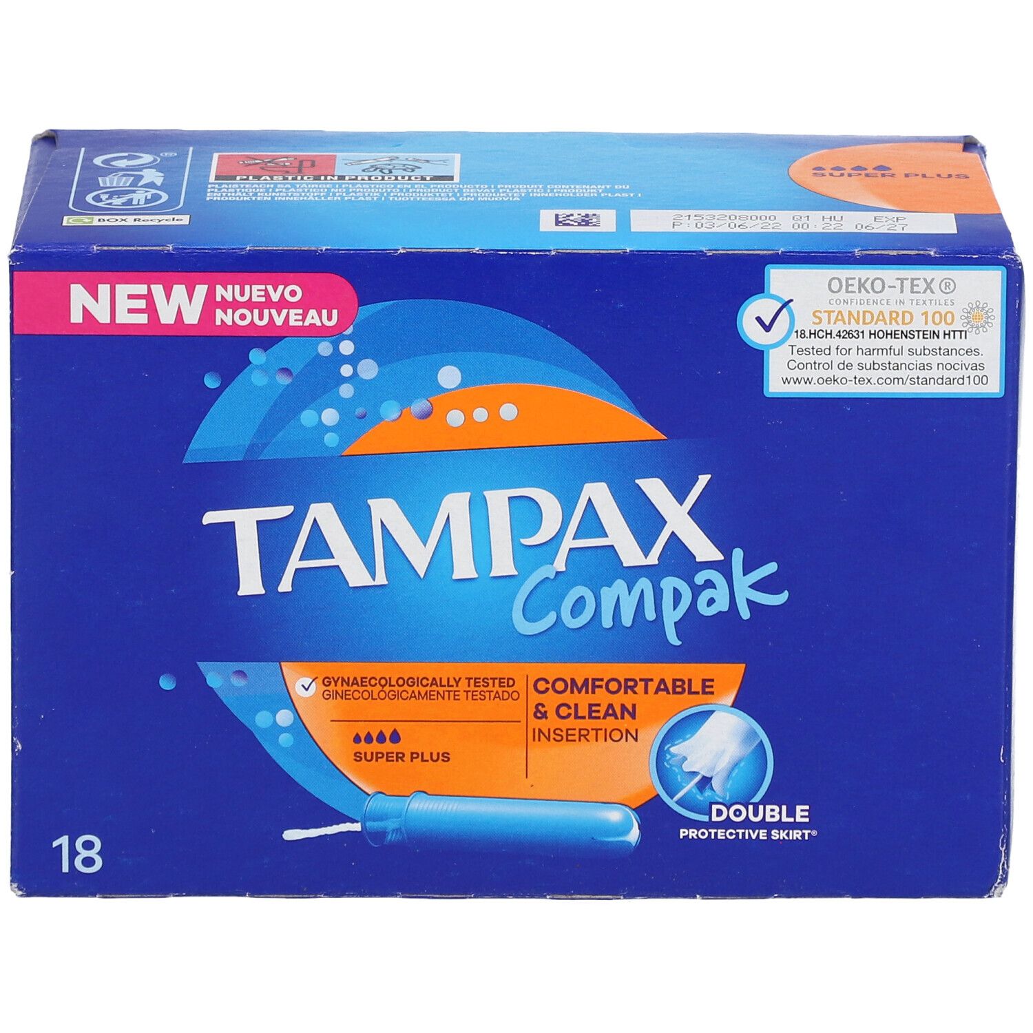 Tampax Compak Super Plus Nieuw Model