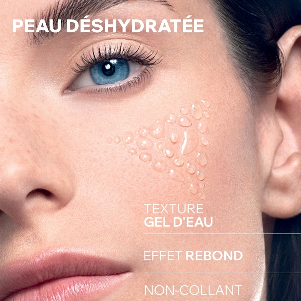 Uriage Eau Thermale Sérum Booster H.A. Arrière de la boîte en carton avec informations produit en français.