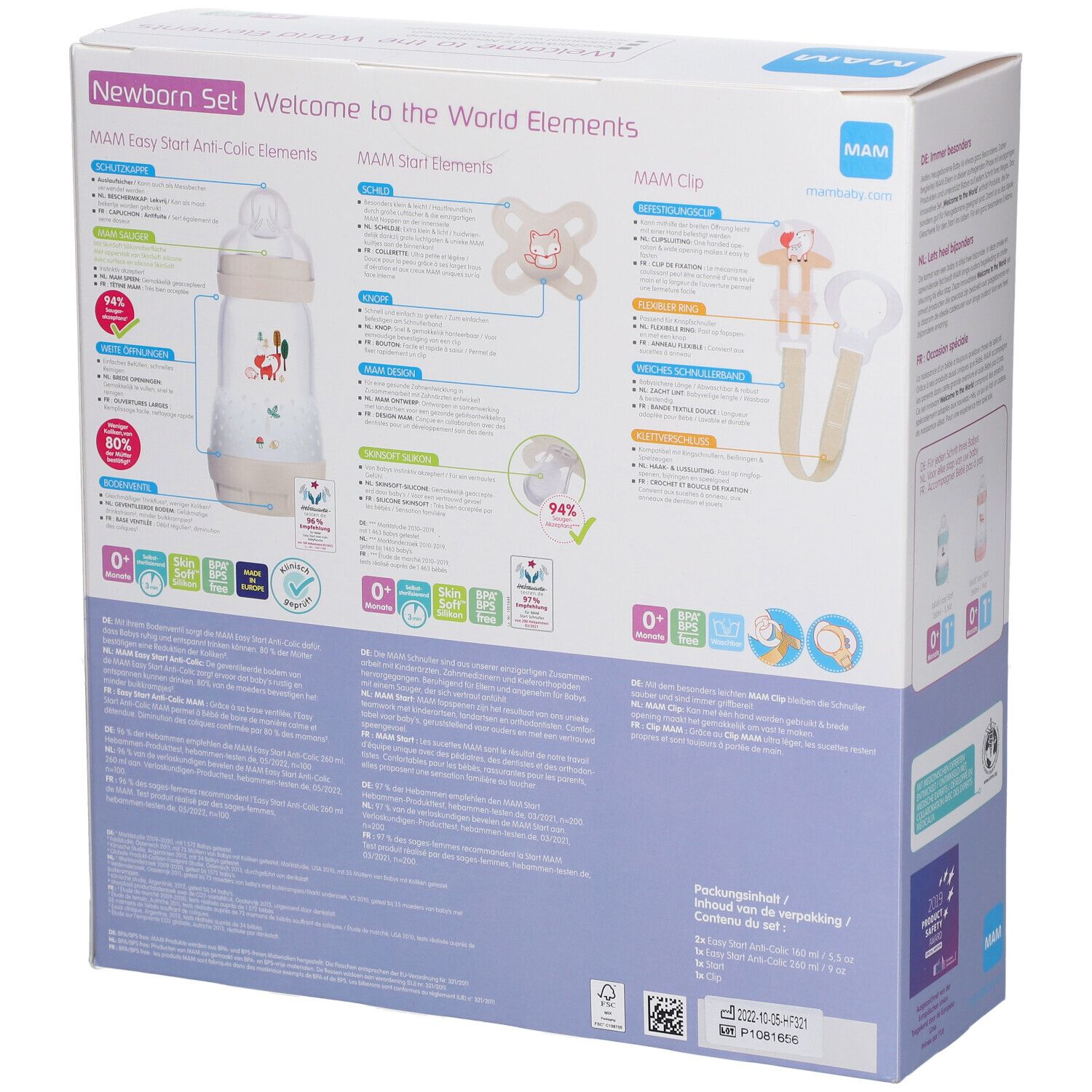 MAM Welcome to the World Elements Coffret Cadeau Vert