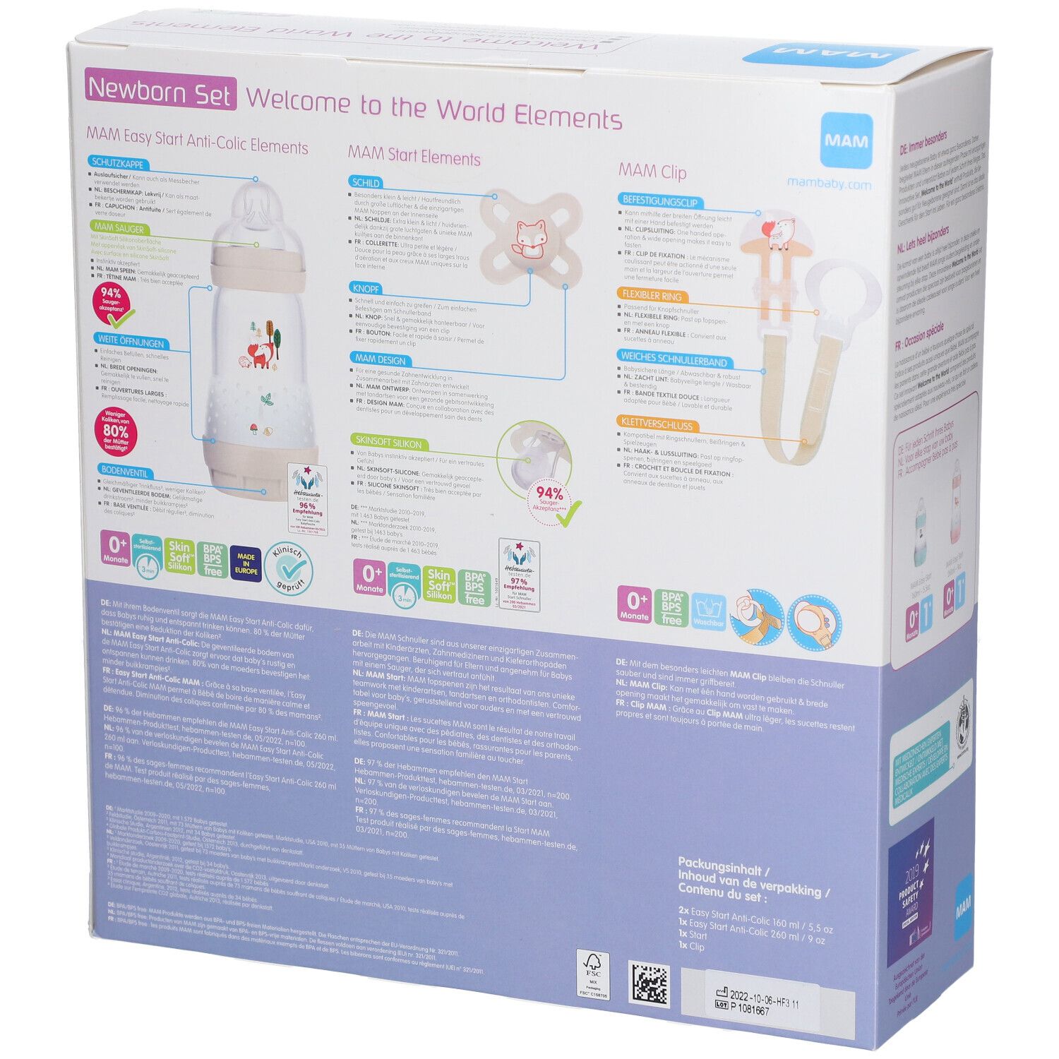 MAM Welcome to the World Elements Giftset Roze