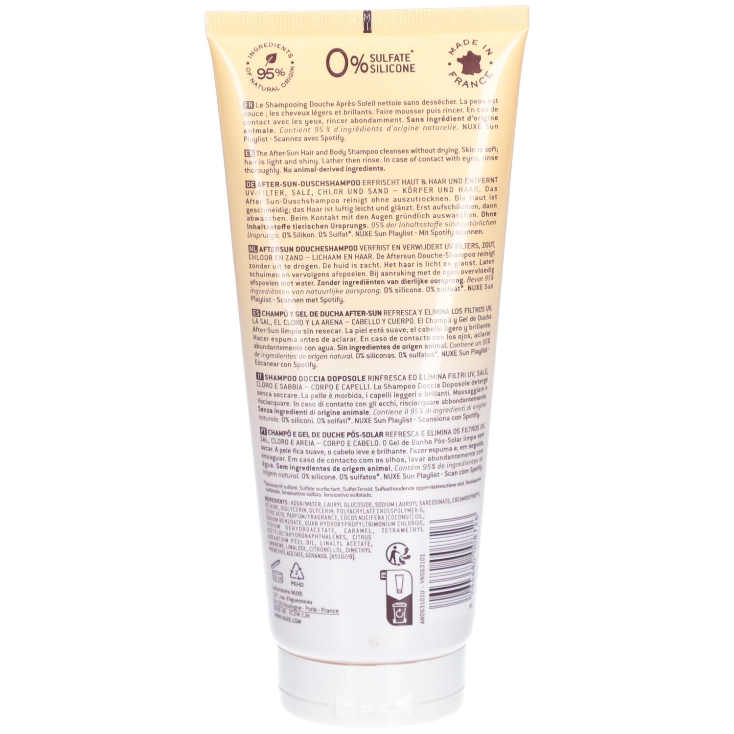 Nuxe After Sun Hair & Body Shampoo