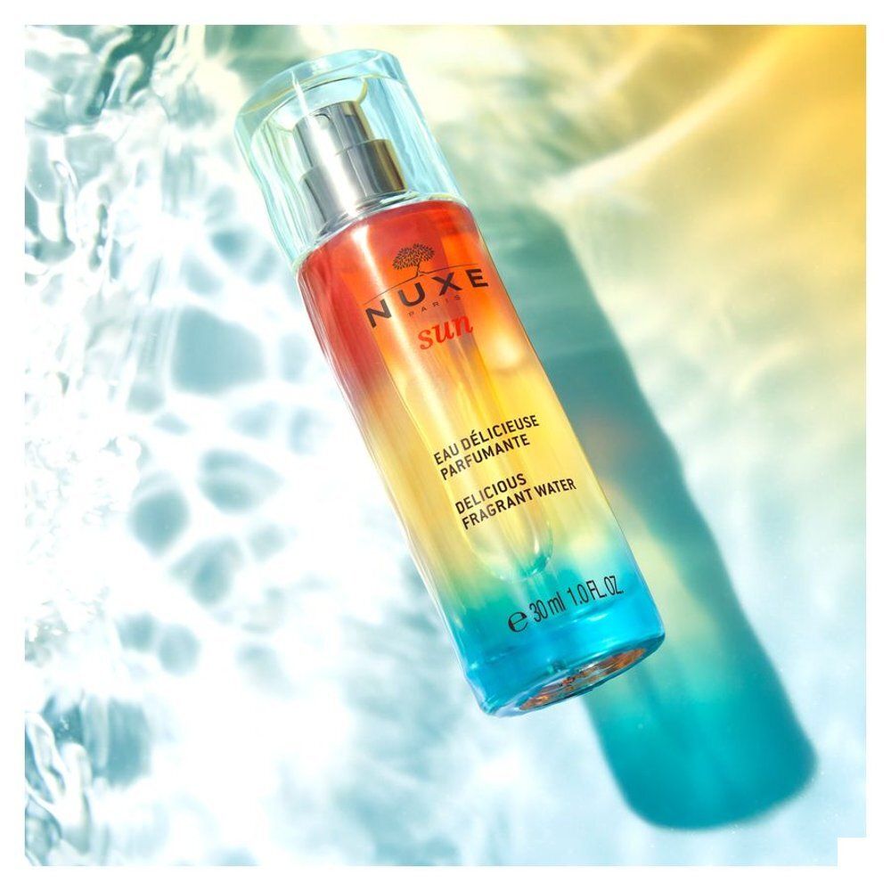 Flacon Nuxe Sun Eau Délicieuse Parfumante avec spray, 30ml.