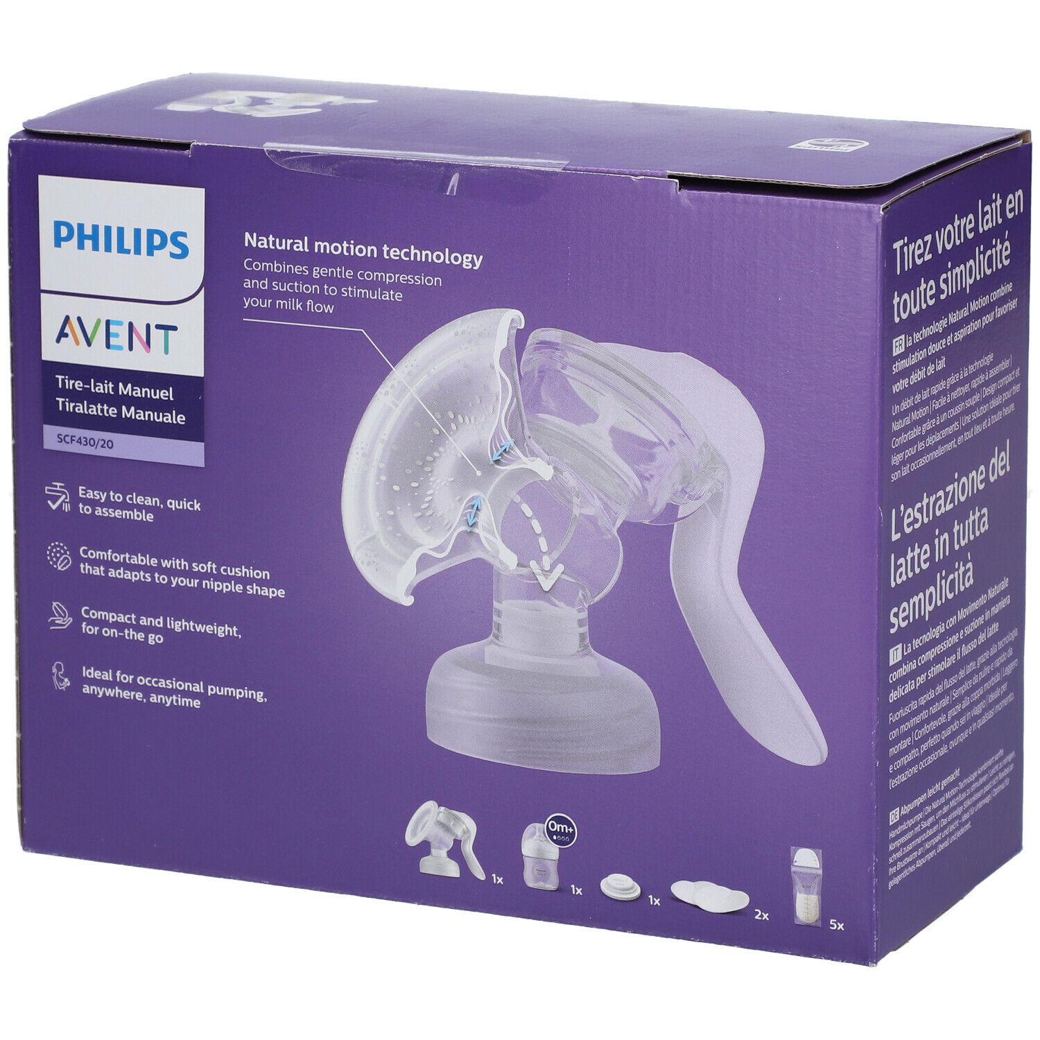 Philips Avent Tire Lait Manuel Natural Motion Set SCF430/20