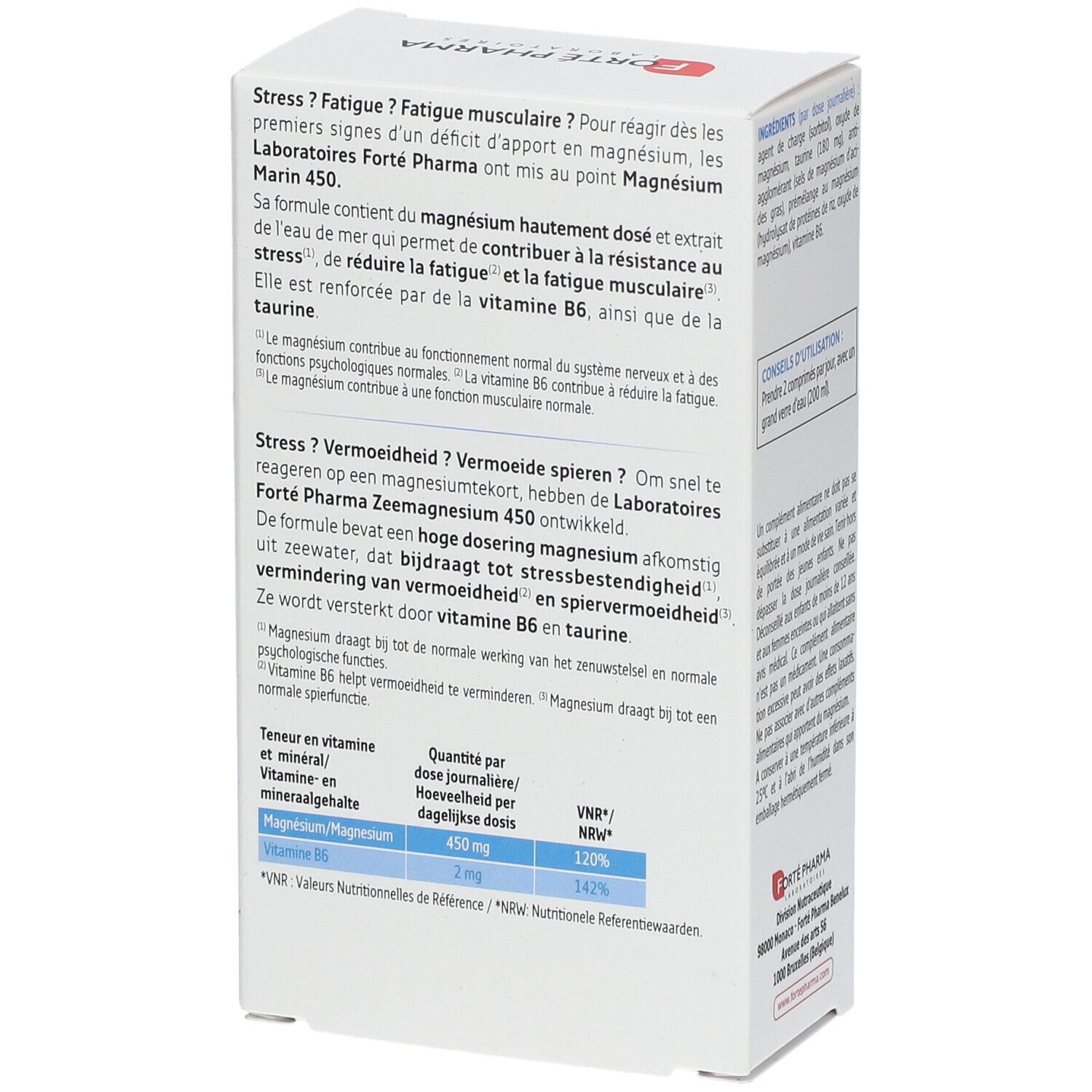 Forté Pharma Magnésium Marin 450