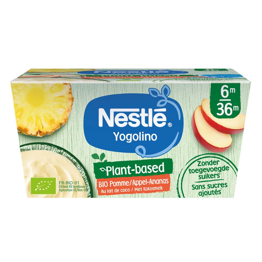 Nestlé Yogolino Plant-Based Ananas - Appel Bio