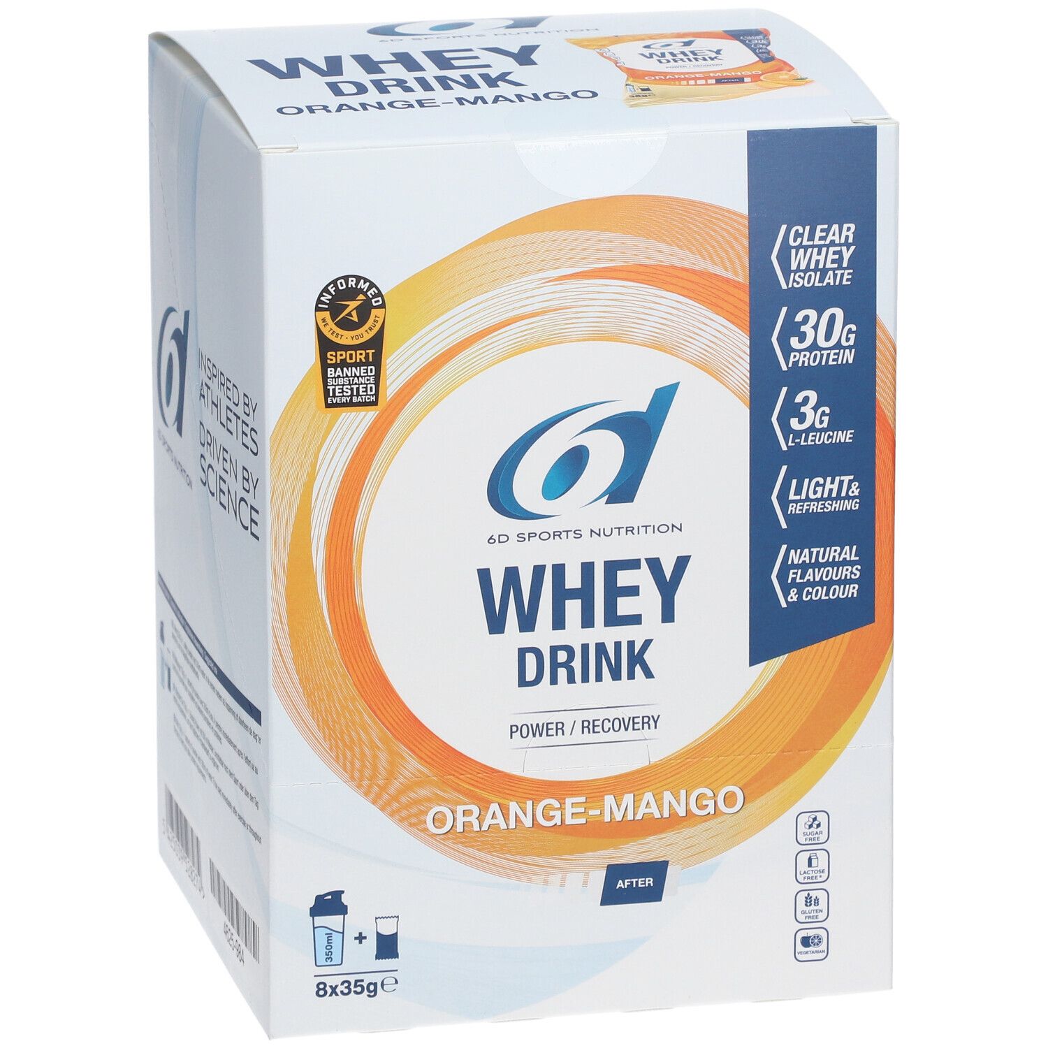 6D Sports Nutrition Whey Drink Orange - Mangue