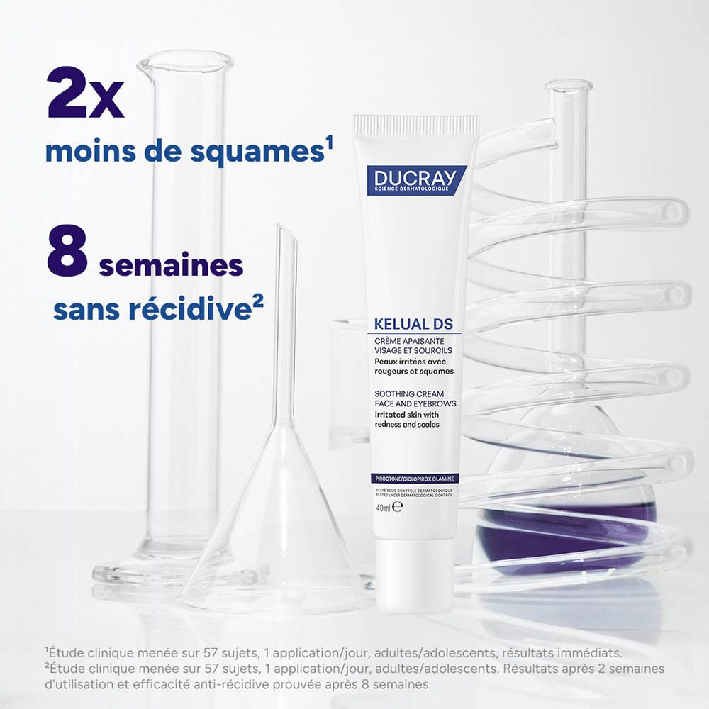 Ducray Kelual DS Crème | Peau irritée avec rougeurs et squames
