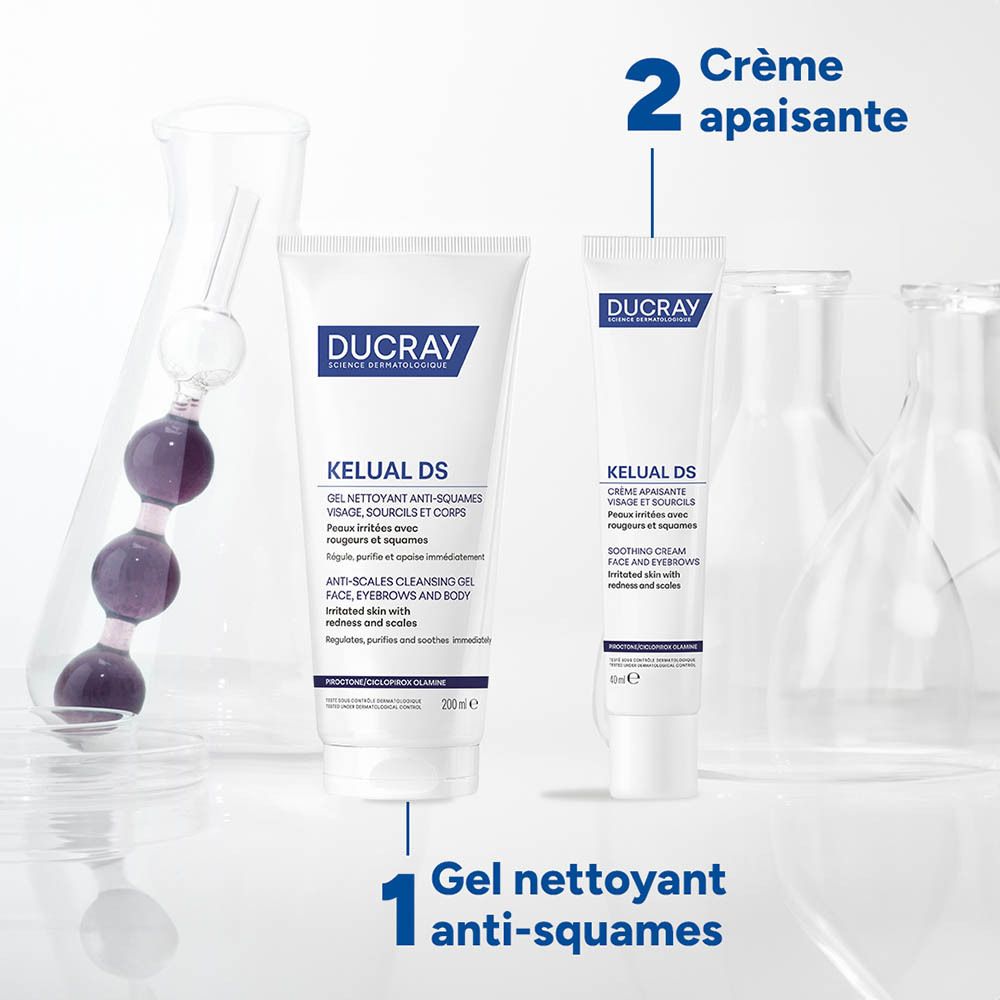 Ducray Kelual DS Crème | Peau irritée avec rougeurs et squames