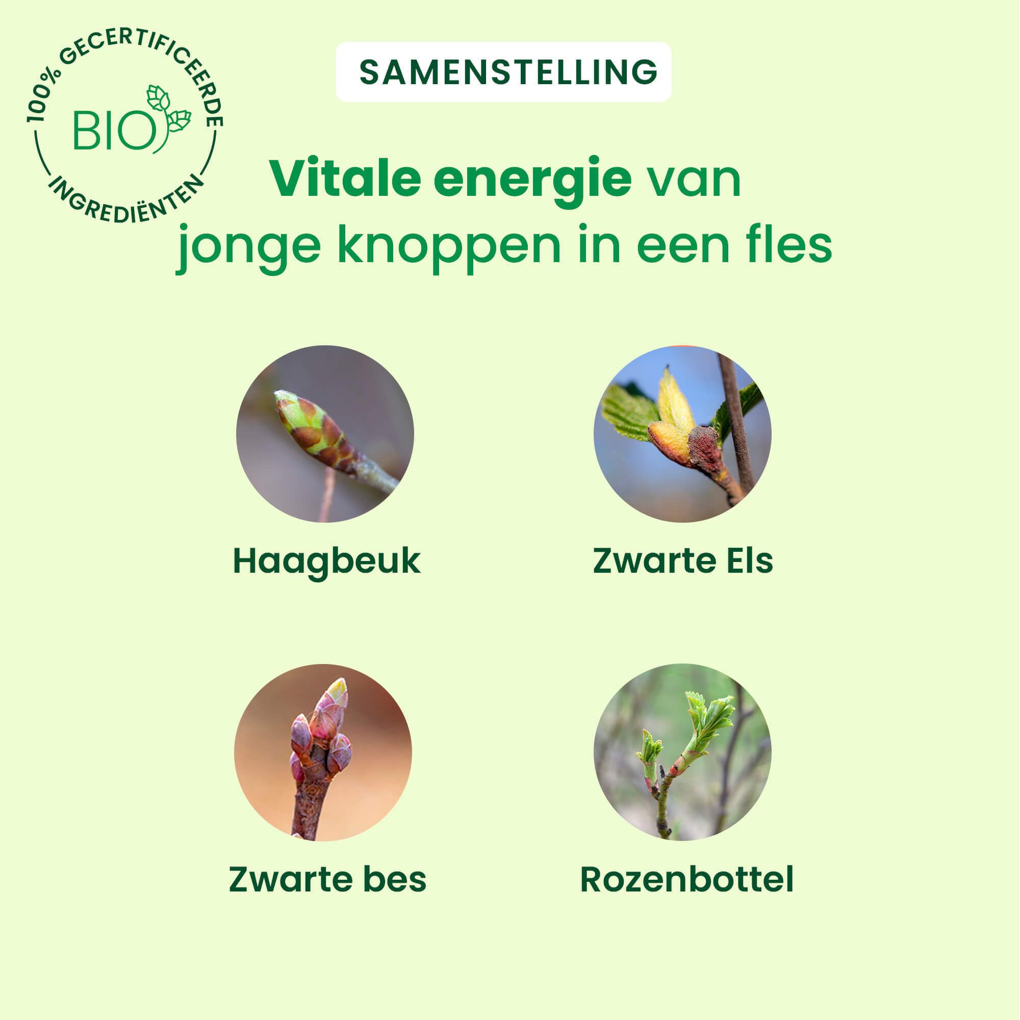HerbalGem SINUGEM fles. Bruin glas, witte dop. Opschrift SINUGEM, Voies respiratoires, Ademhaling. Bio-certificering.