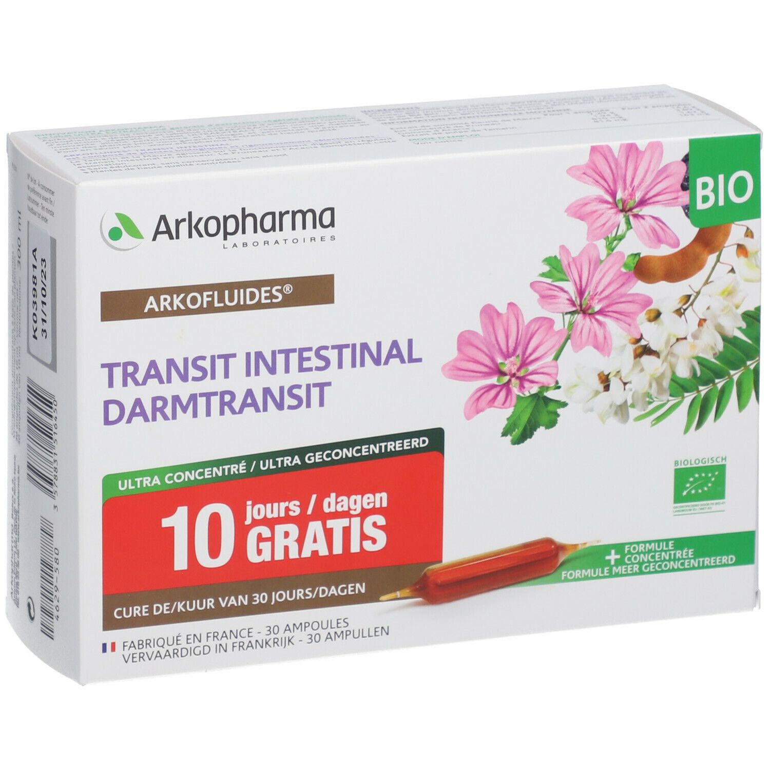 Arkopharma Arkofluides Transit intestinal Bio +10 Jours GRATUIT