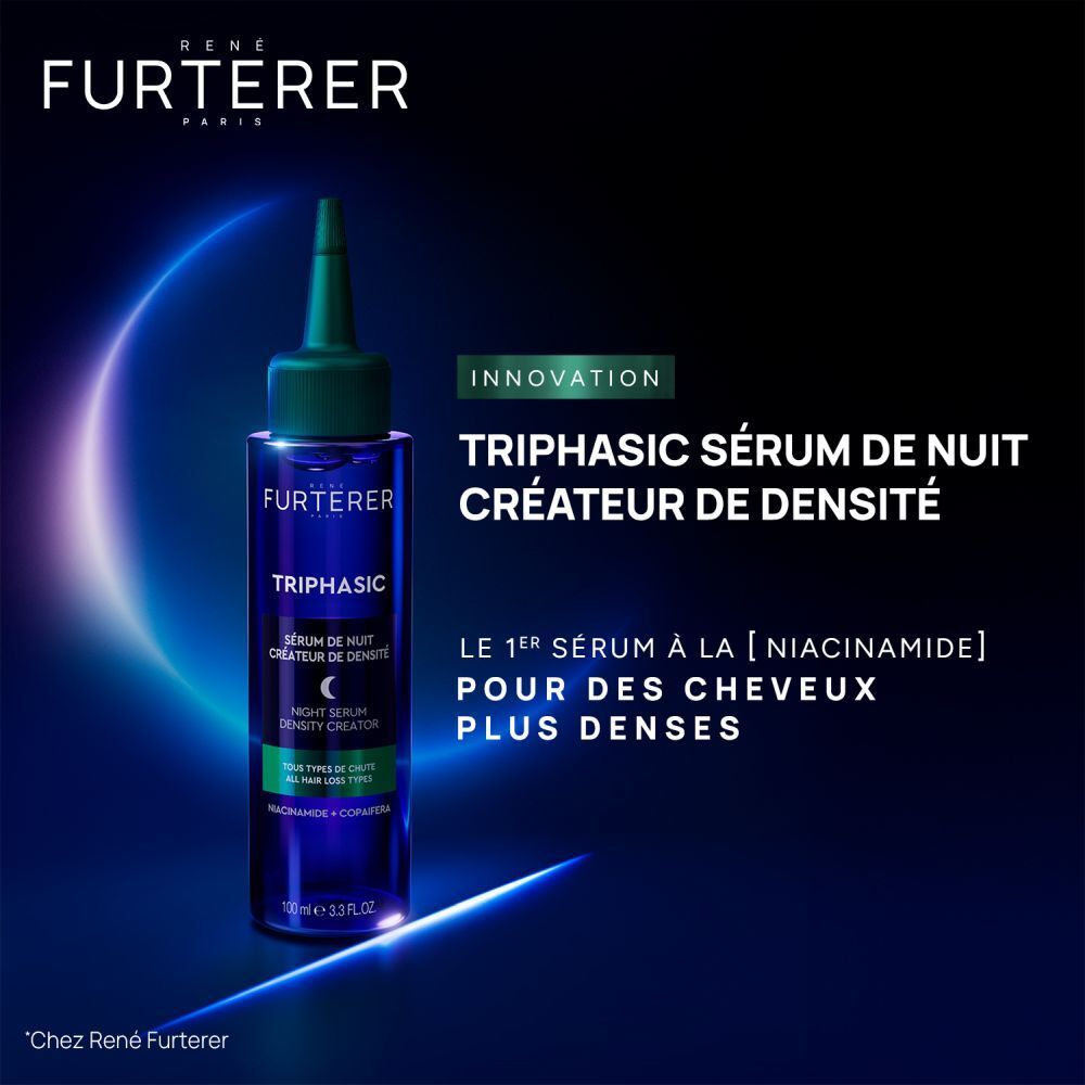 René Furterer Triphasic Sérum de Nuit Créateur de Densité, flacon 100ml.