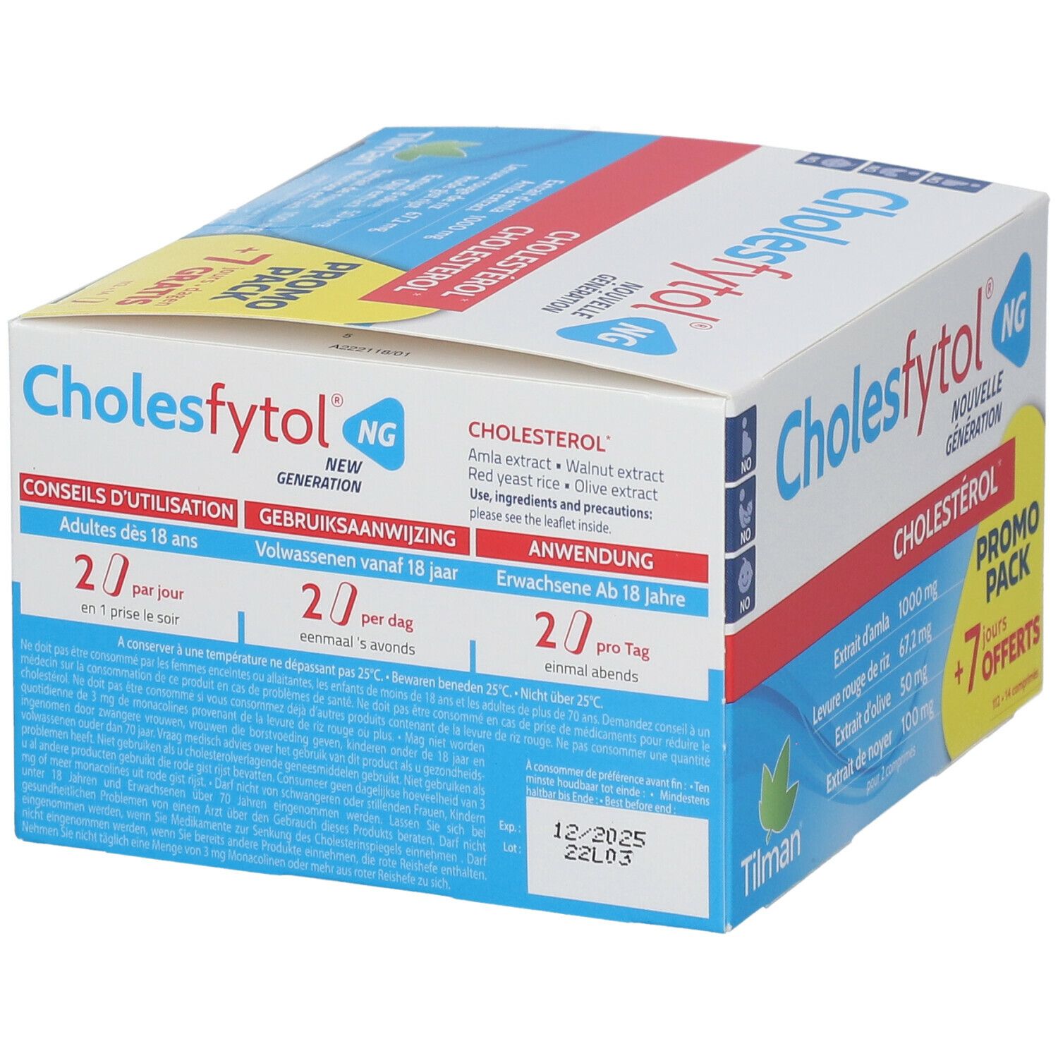Cholesfytol NG + 14 Comprimés GRATUITS