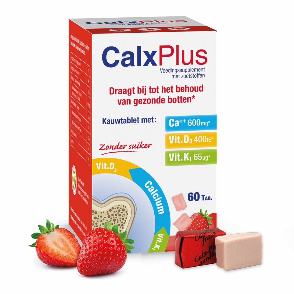 CalxPlus Aardbei | Calcium | Botten