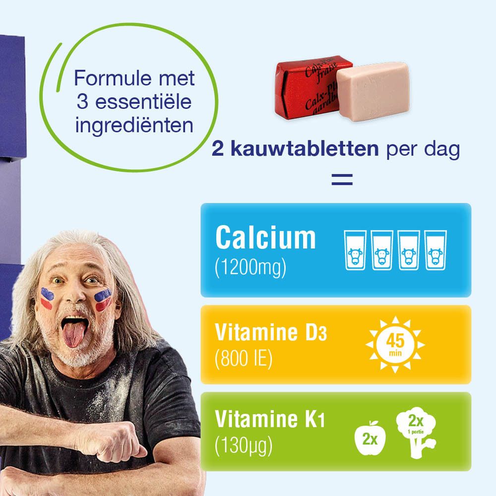 CalxPlus Aardbei | Calcium | Botten