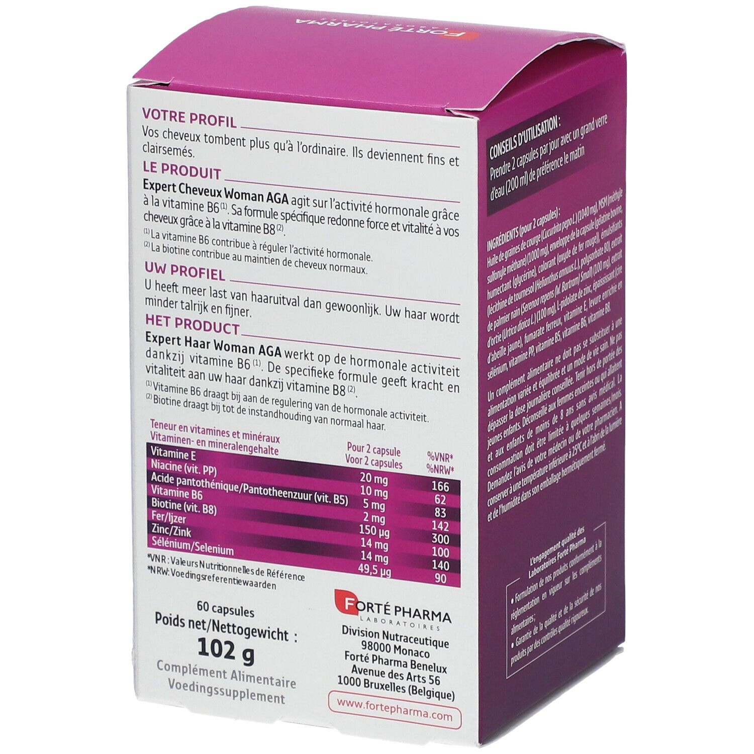 Forté Pharma Expert Cheveux Woman AGA