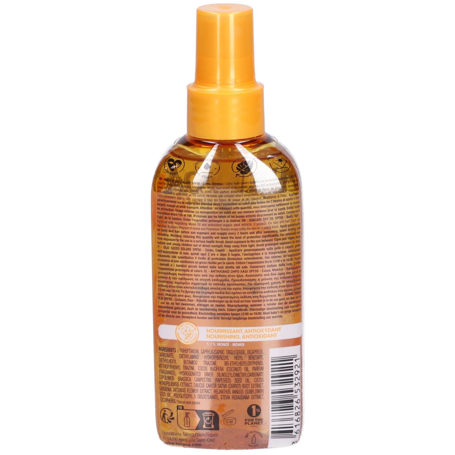 Hei Poa Suncare Huile Solaire SPF50