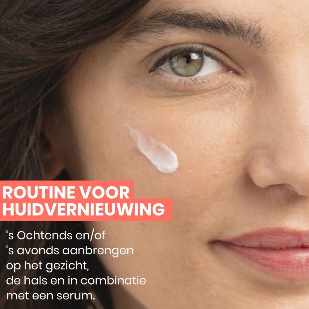 Productverpakking met glazen pot en witte deksel. Opschrift: Eau Thermale Avène, Hyaluron Activ B3.