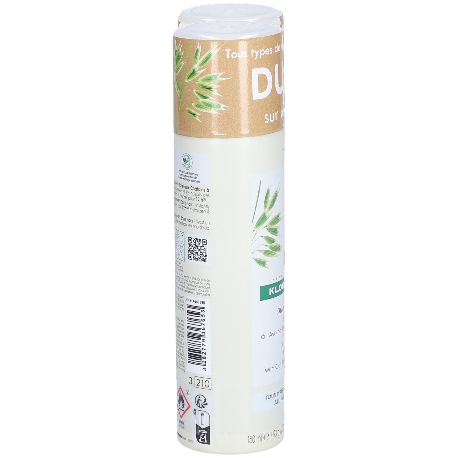 Klorane Dry Shampoo Ultra-Gentle with Oat & Ceramide???? DUO Verlaagde Prijs PROMO