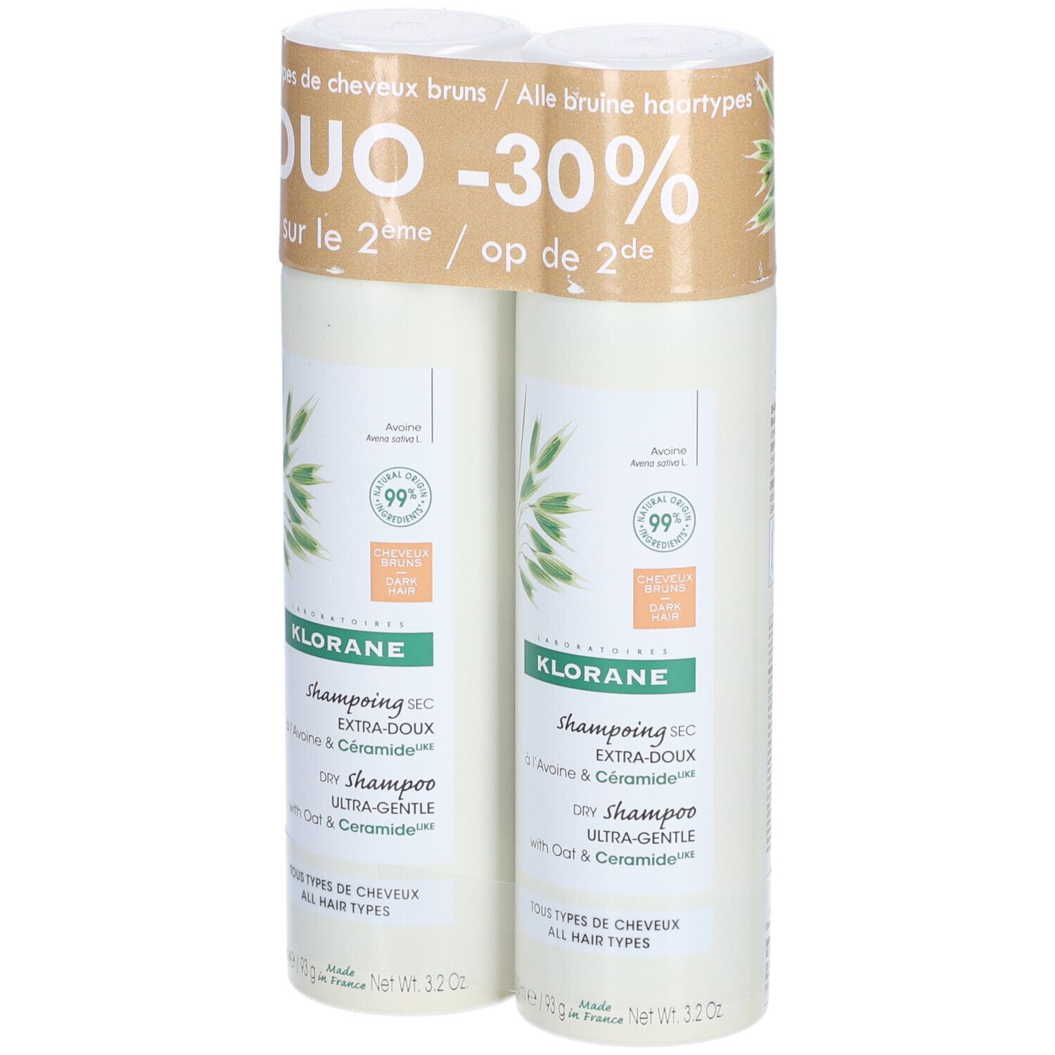 Klorane Dry Shampoo Ultra-Gentle with Oat & Ceramide???? DUO Verlaagde Prijs PROMO