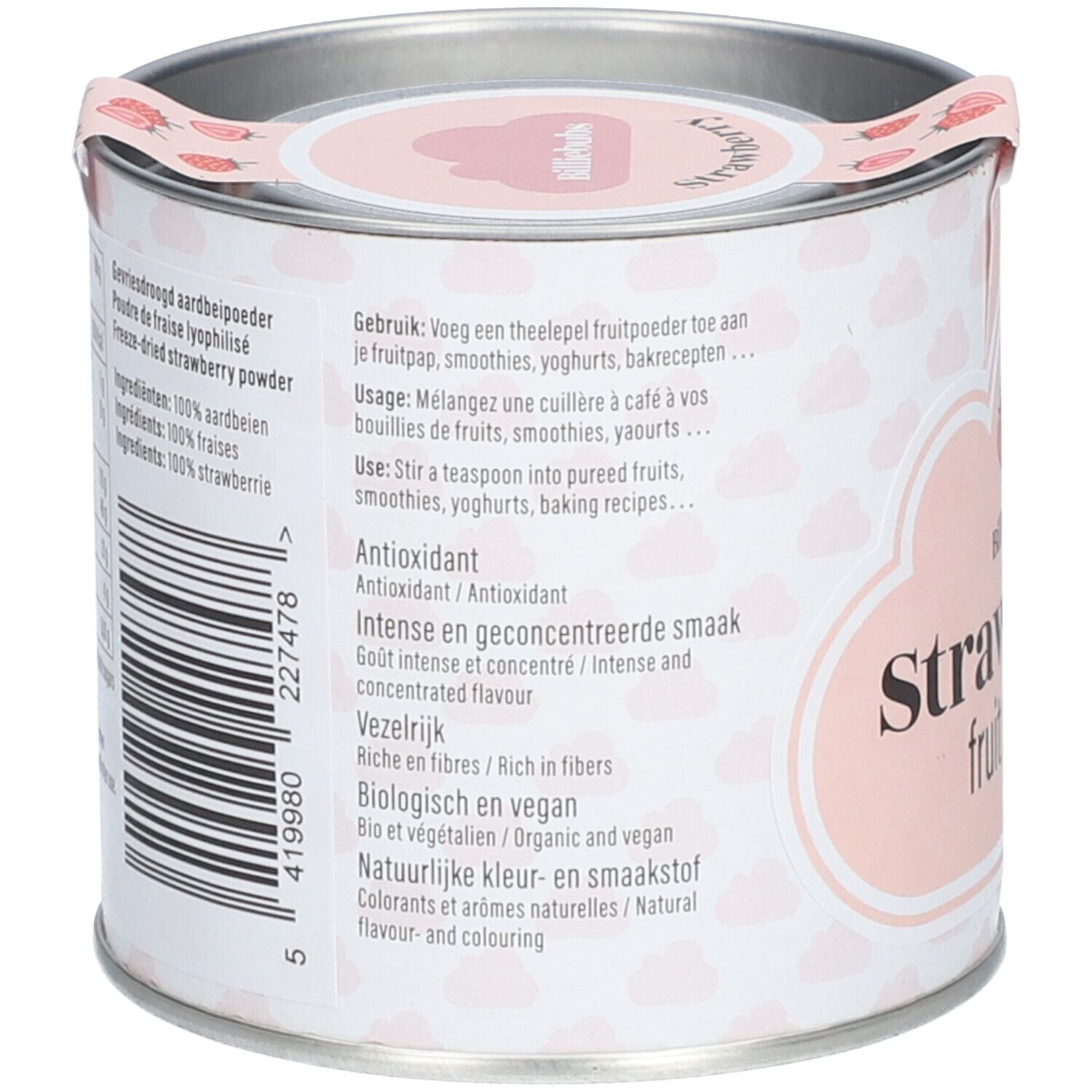Billiebubs Poudre de Fraise