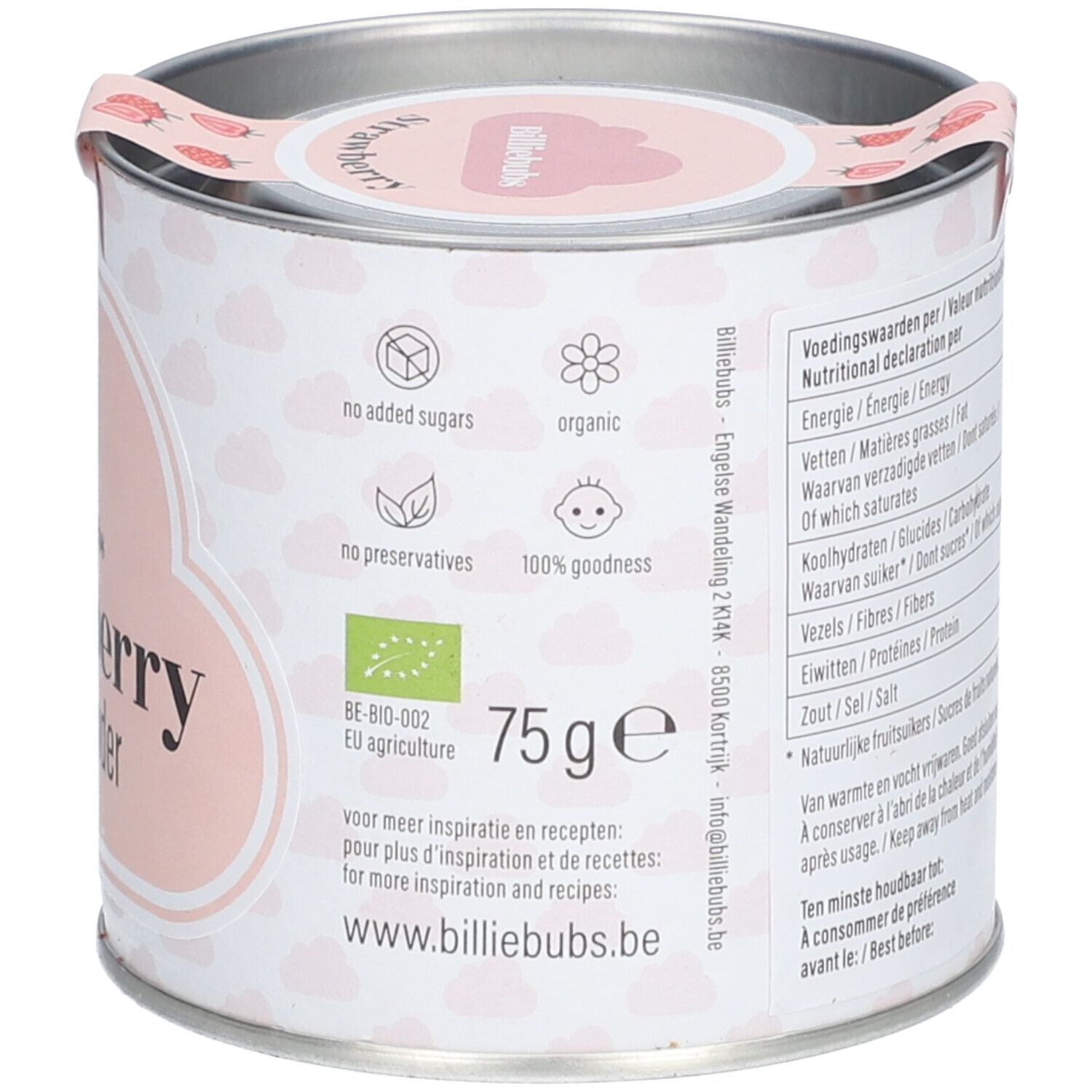 Billiebubs Poudre de Fraise