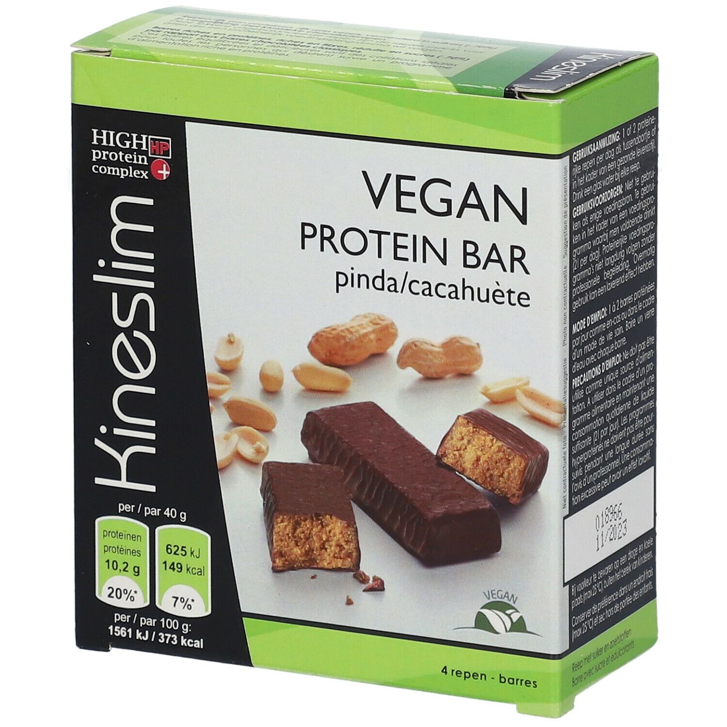 Kineslim Vegan Proteine Reep Pinda