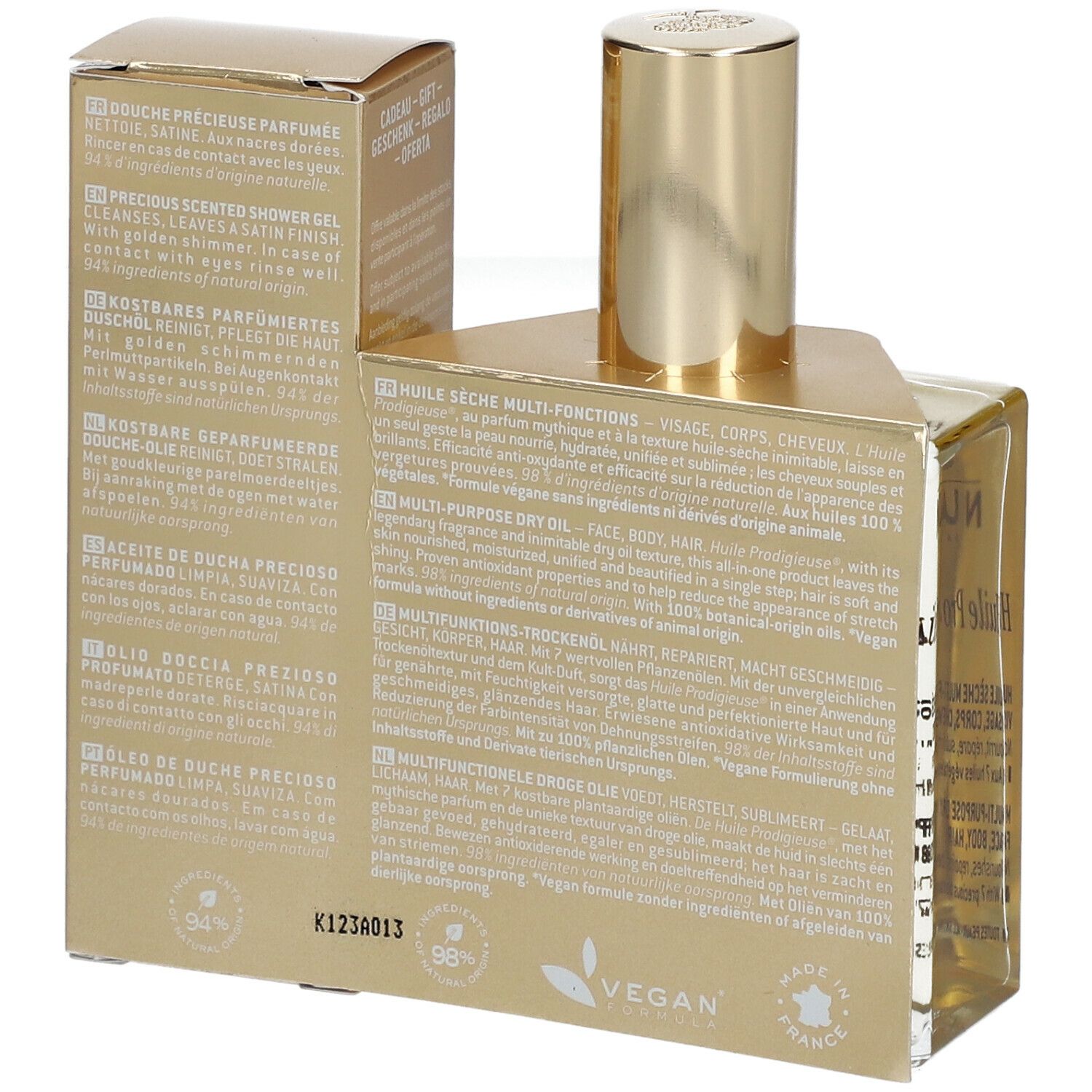 Nuxe Huile Prodigieuse® + Prodigieux® Precious Scented Shower Oil 30 ml GRATIS