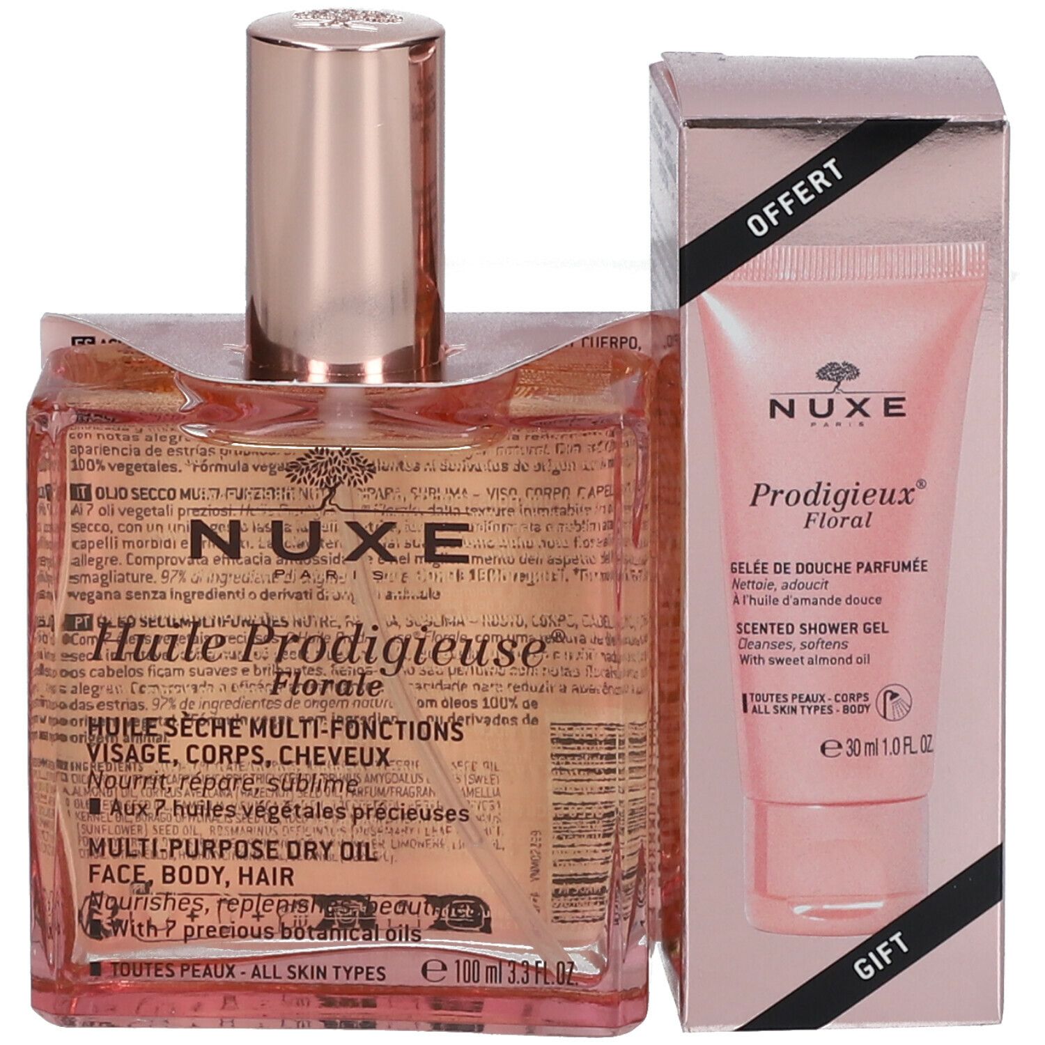 Nuxe Huile Prodigieuse® Florale + Prodigieux® Floral Scented Shower Gel 30 ml GRATIS