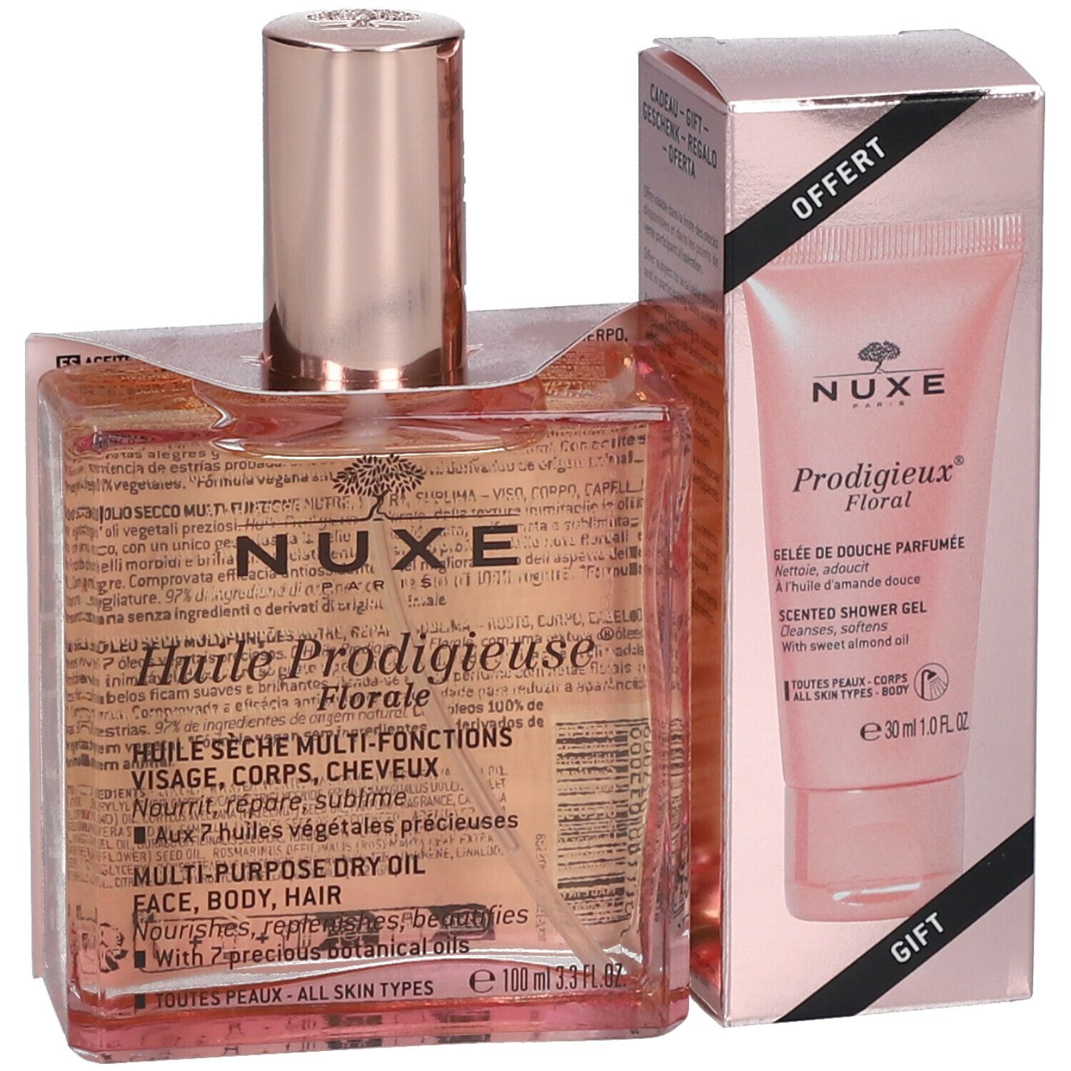 Nuxe Huile Prodigieuse® Florale + Prodigieux® Floral Scented Shower Gel 30 ml GRATIS
