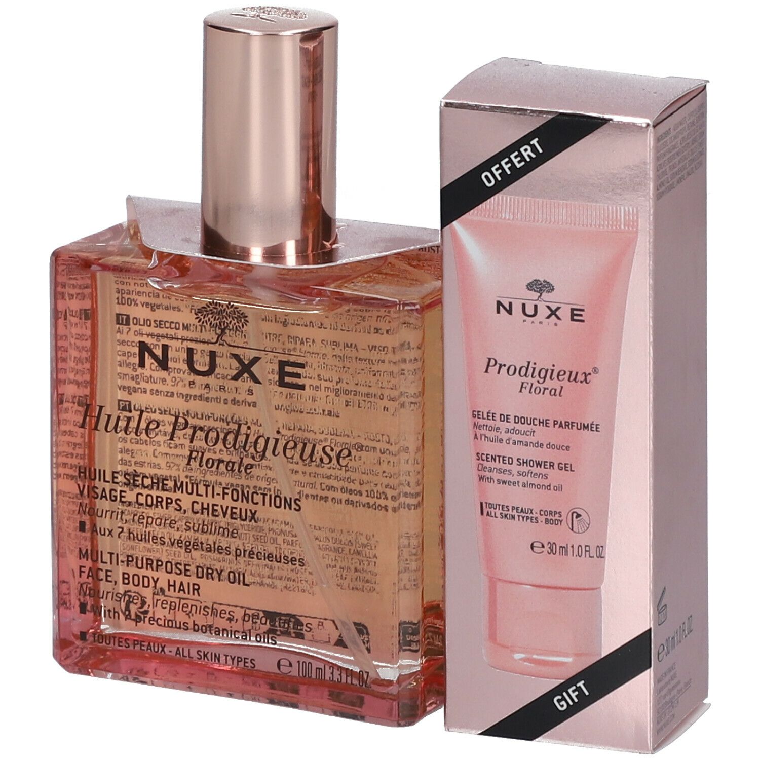 Nuxe Huile Prodigieuse® Florale + Prodigieux® Floral Scented Shower Gel 30 ml GRATIS
