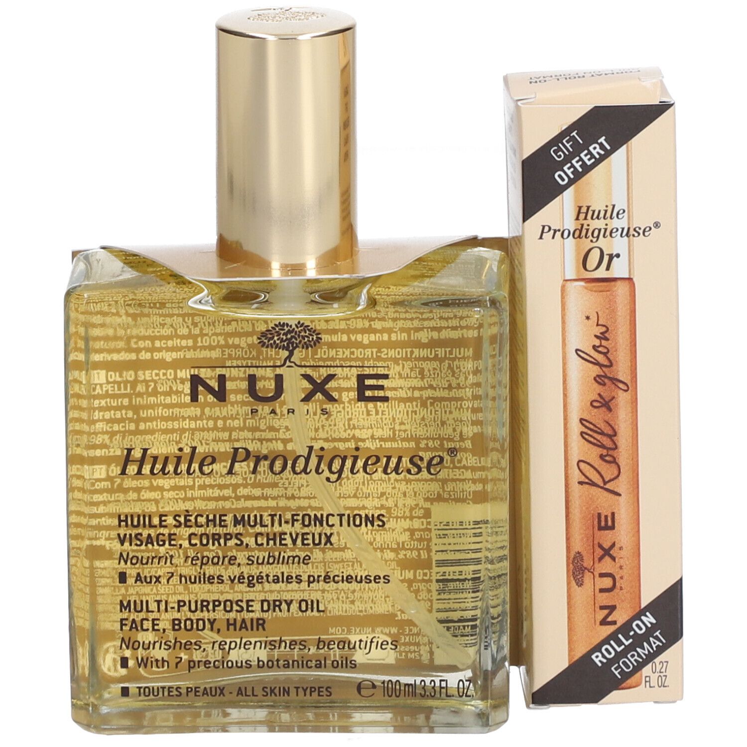 Nuxe Huile Prodigieuse + Roll On Or