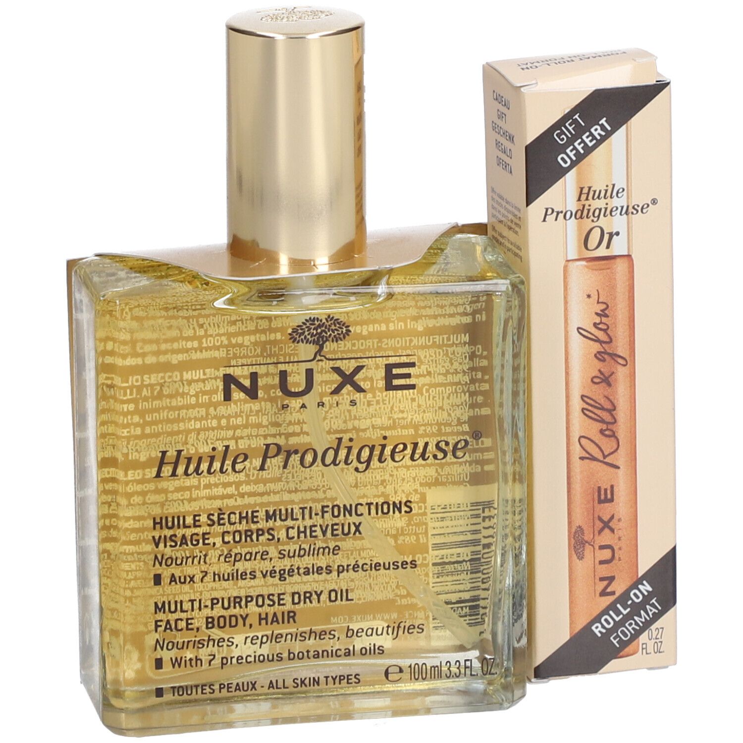 Nuxe Huile Prodigieuse + Roll On Or
