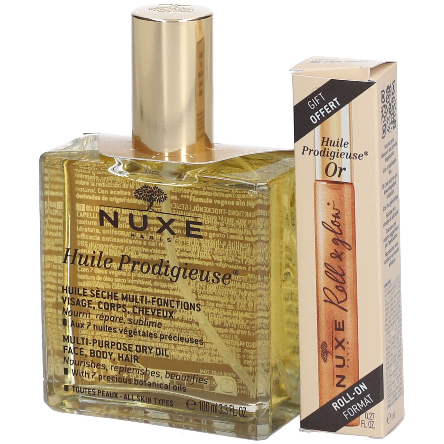 Nuxe Huile Prodigieuse + Roll On Or
