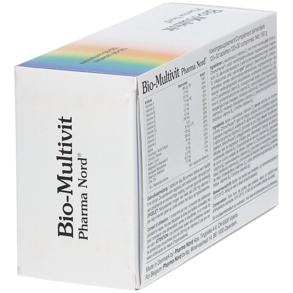 Pharma Nord Bio-Multivit 120 + 30 tabletten GRATIS | multivitamines | Immuunsysteem + Energie